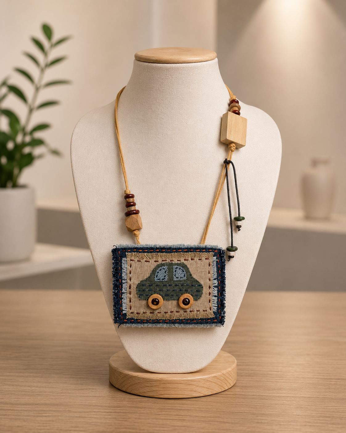 Jane Denim Necklace