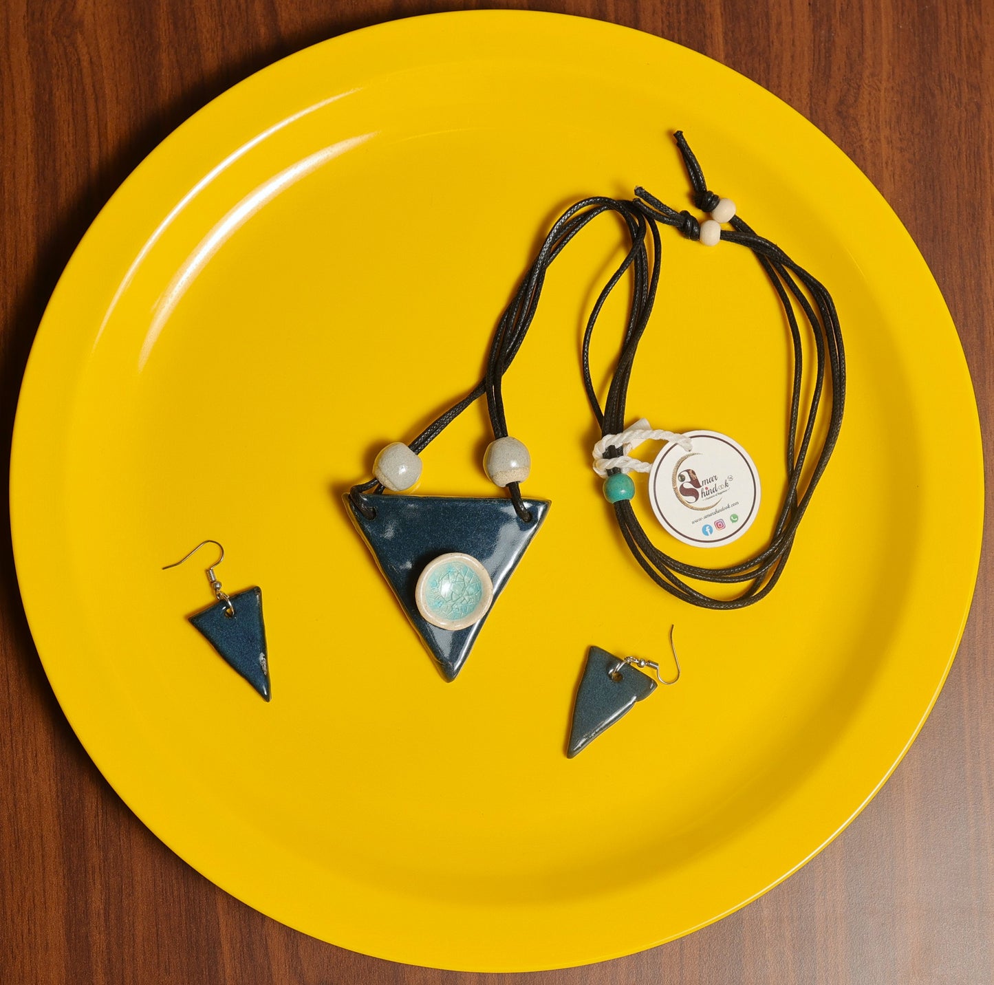 Natasa Ceramic Necklace & Earring set