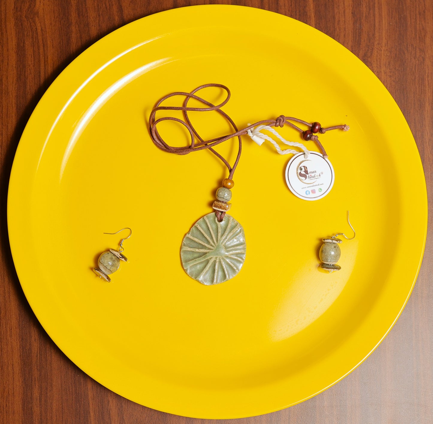 Pamella Ceramic Necklace & Earring set