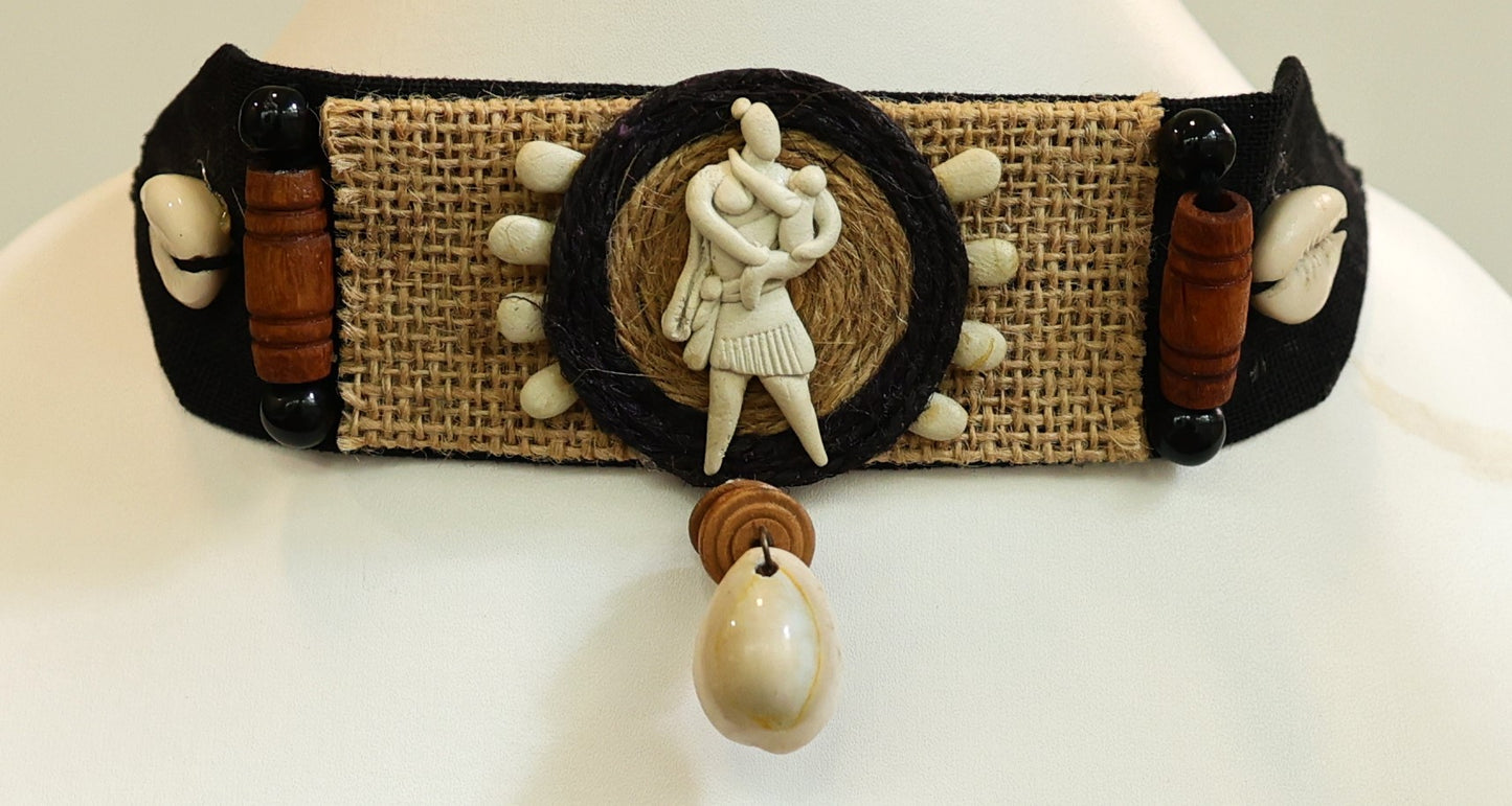 Amba Poly Ceramic Necklace & Earring set