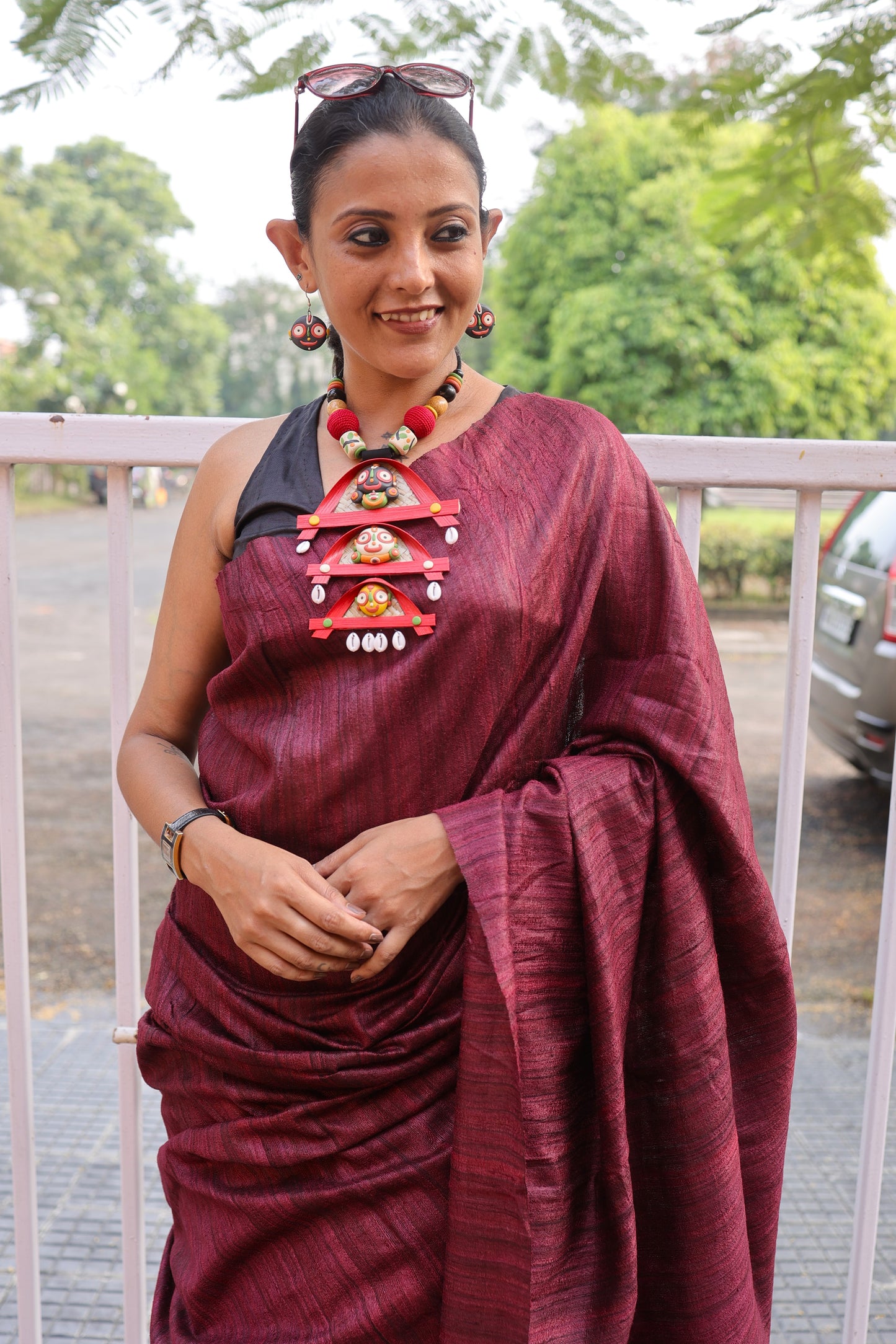 Vasudeva Poly Ceramic Necklace & Earring set