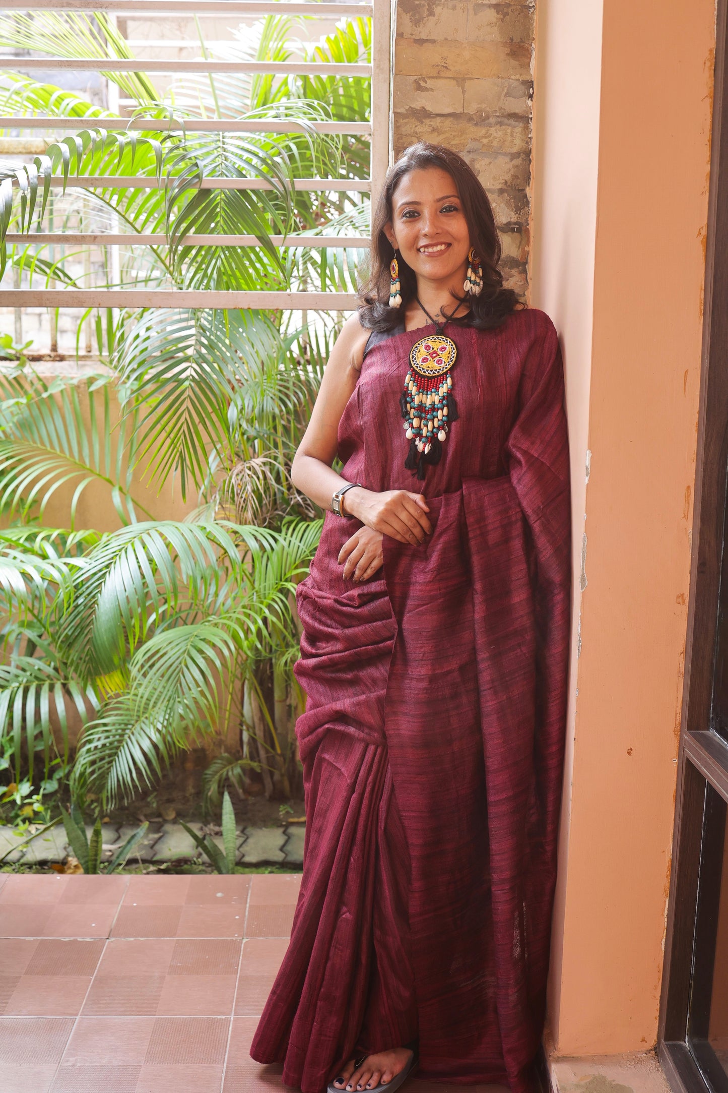 Ananta Fabric Necklace & Earrings set
