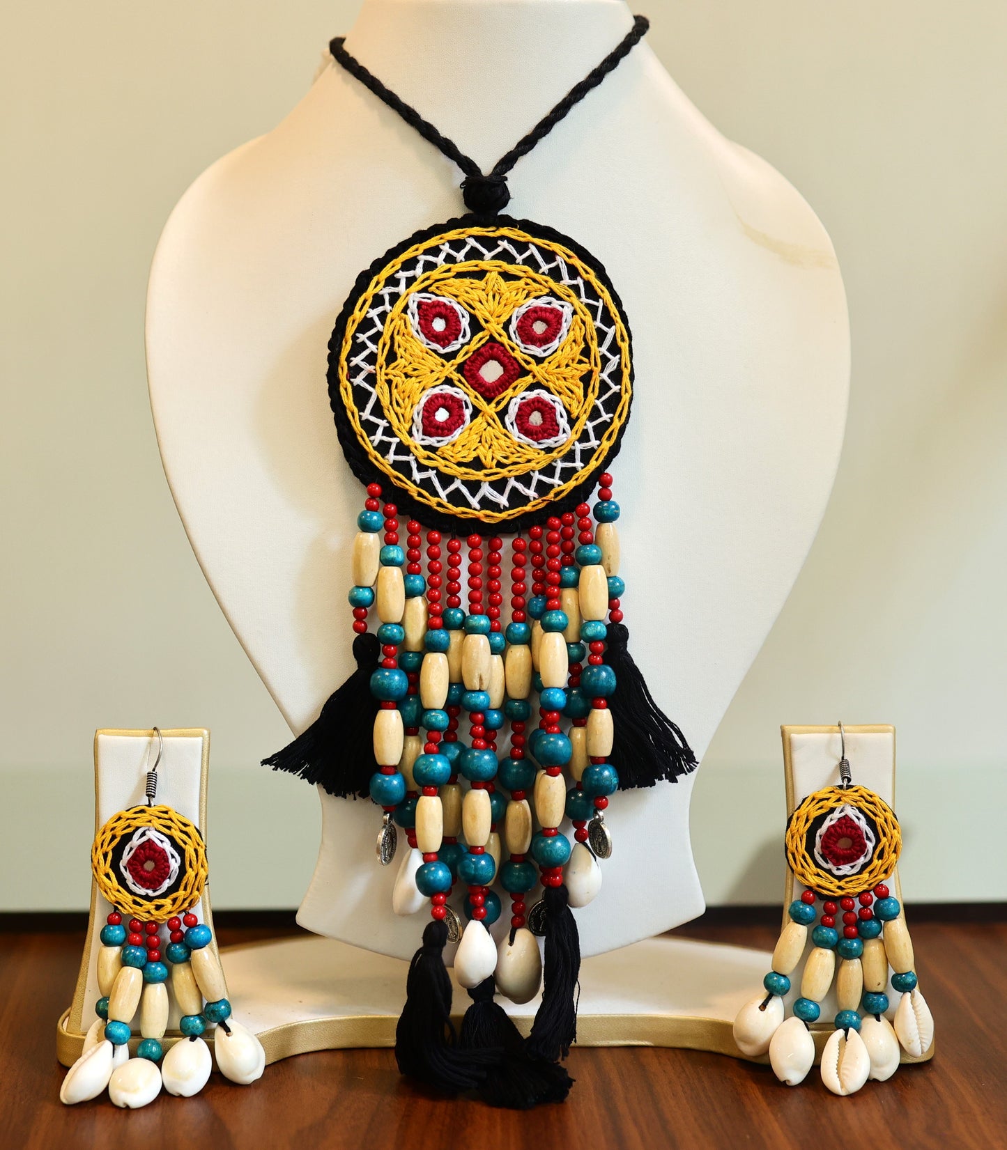 Ananta Fabric Necklace & Earrings set