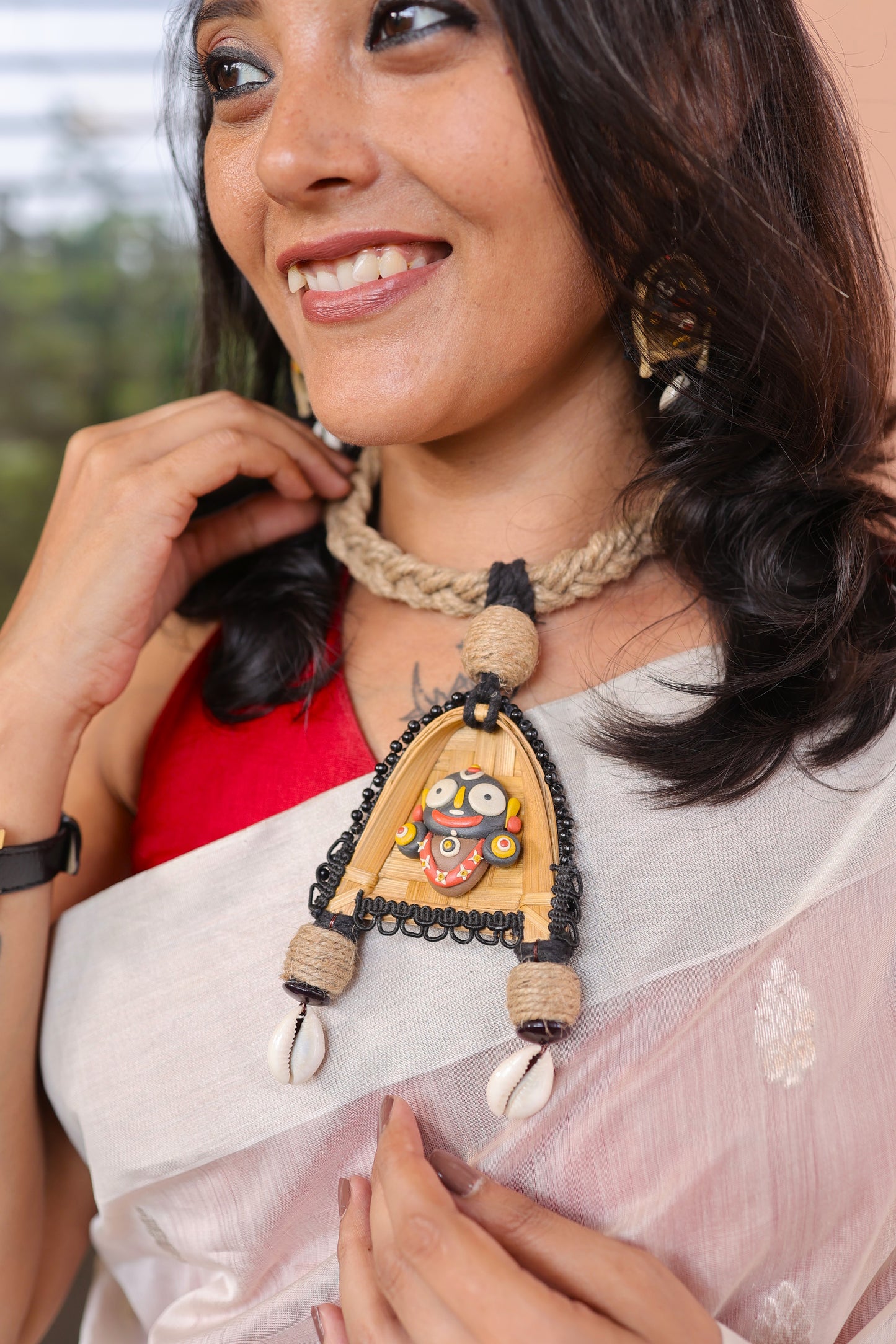 Keshava Poly Ceramic Necklace & Earring set