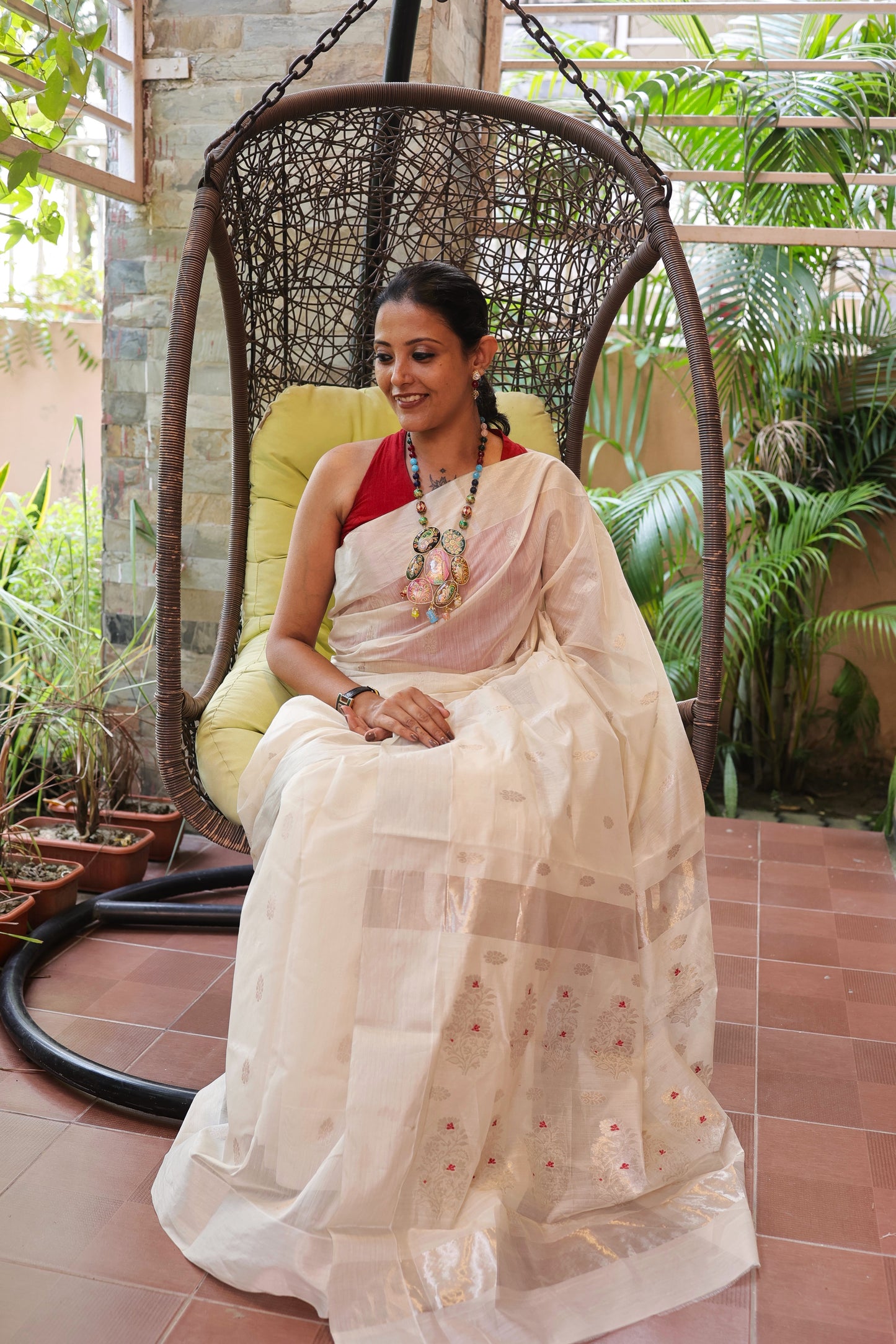 Vedanshi Tanjore Necklace & Earrings set