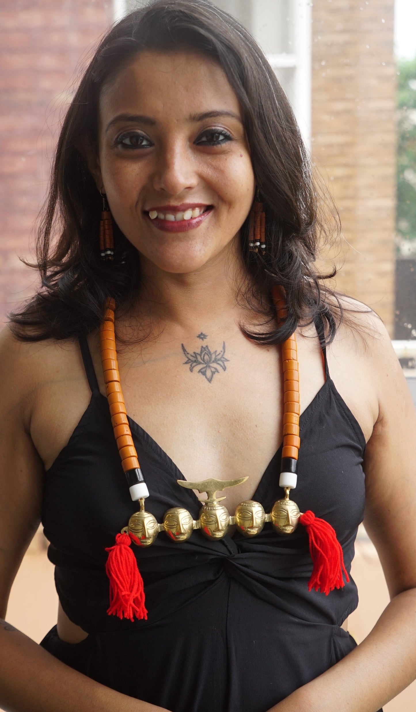Monica Naga Tribal Necklace & Earrings set