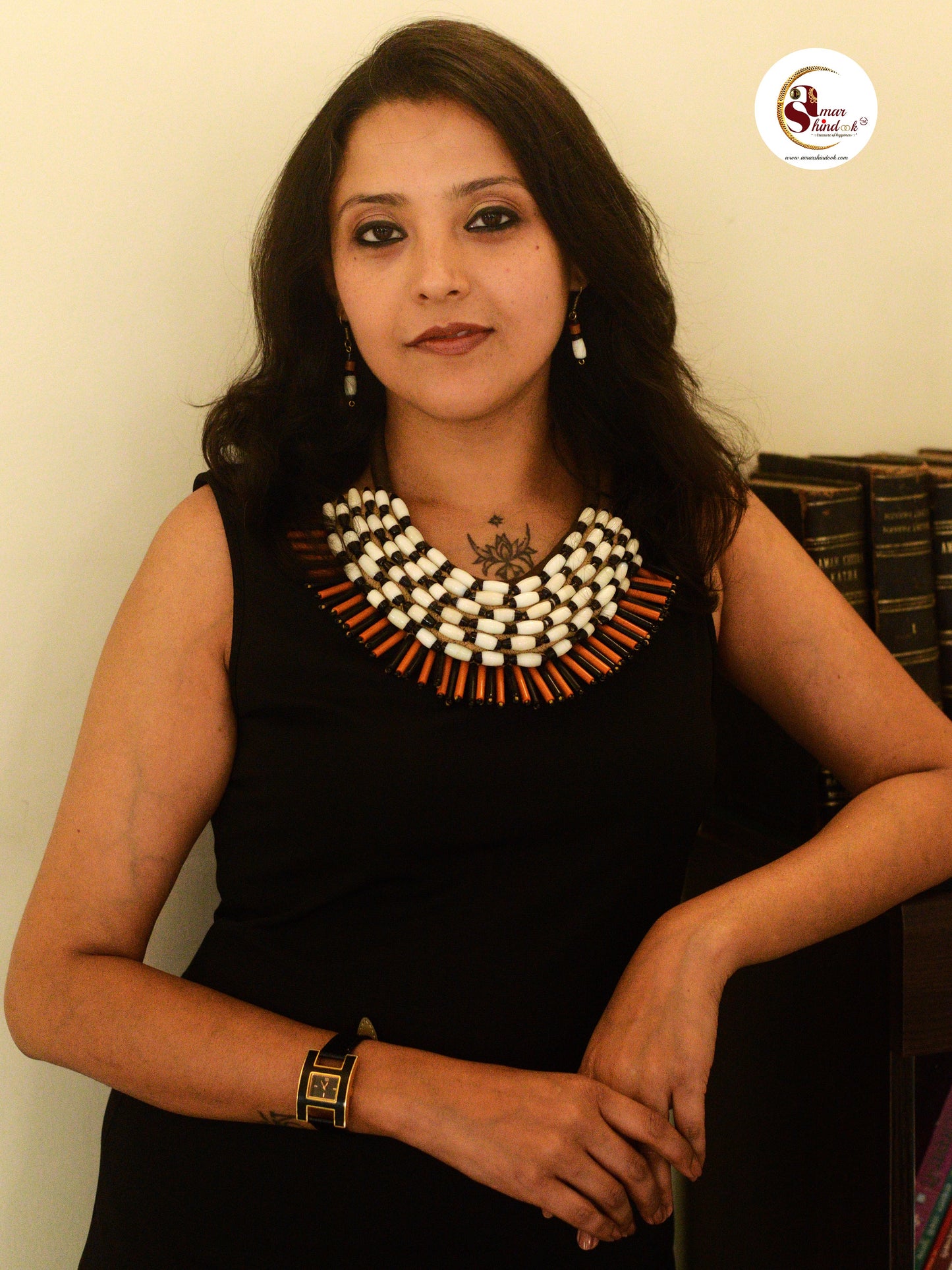 Marsha Naga Tribal Necklace & Earrings set