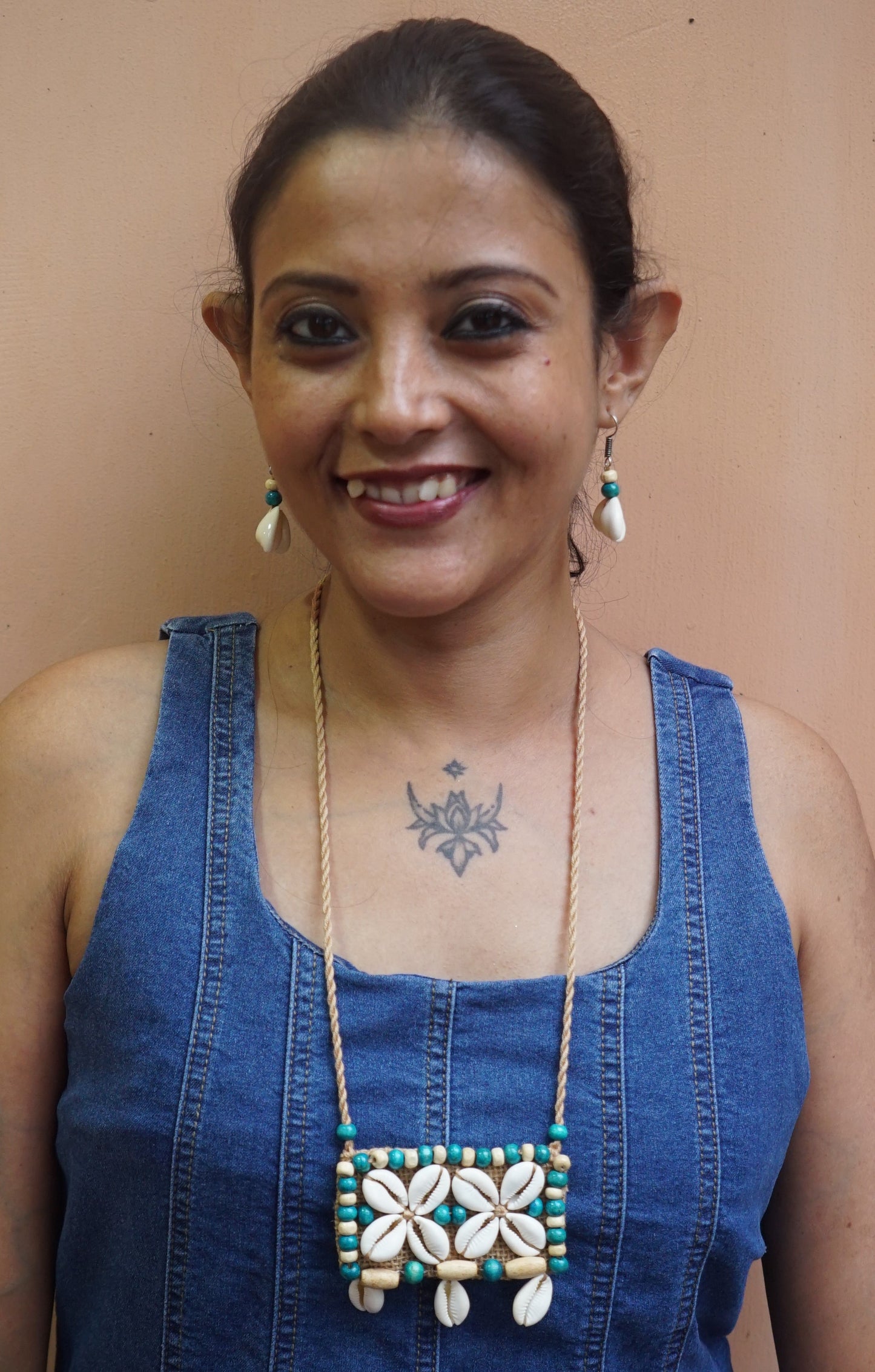 Aashi Fabric Necklace & Earrings set
