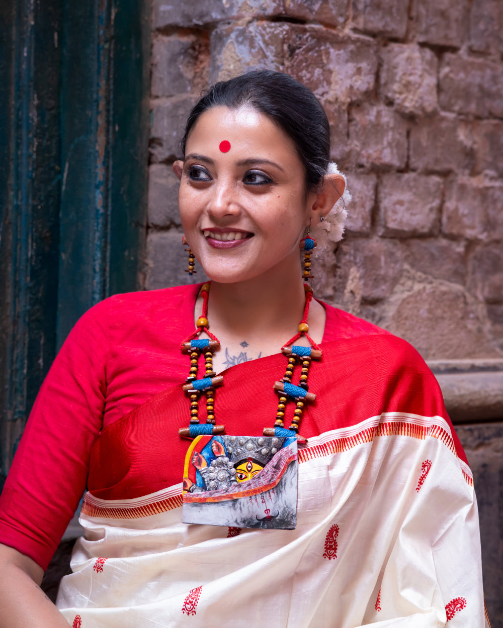 Eshwari Clay Necklace & Earring set