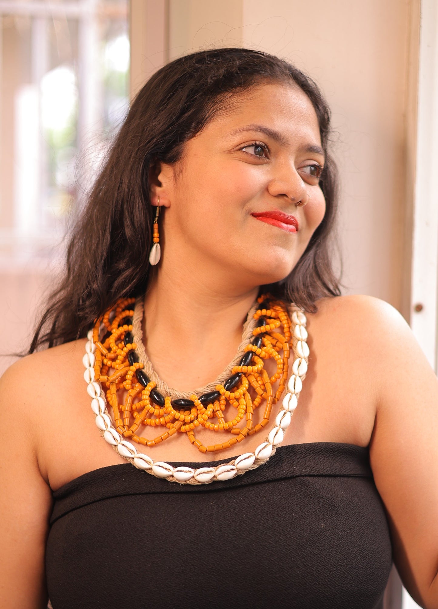 Dora Naga Tribal Necklace & Earrings set