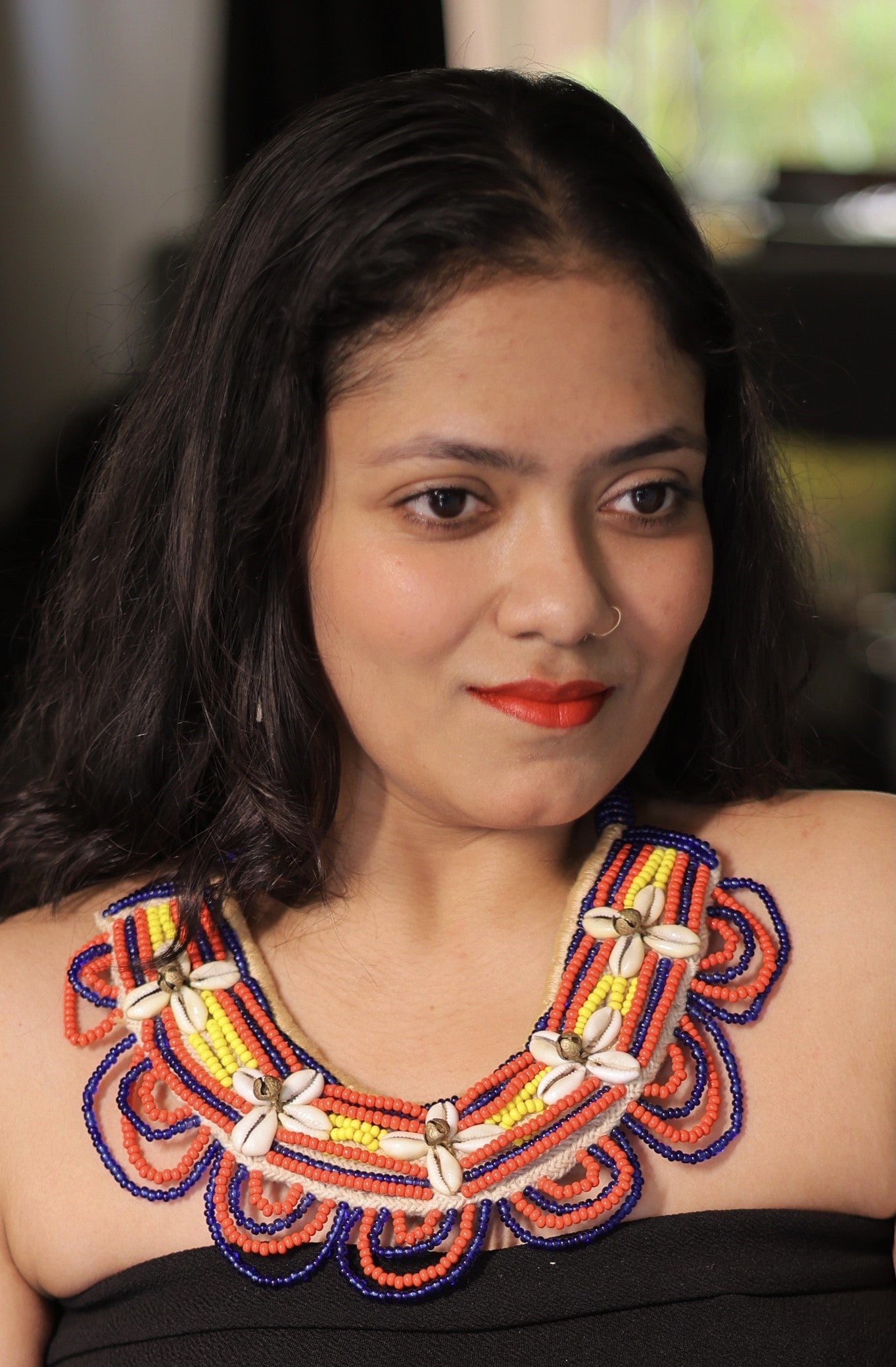 Katrina Naga Tribal Necklace & Earrings set