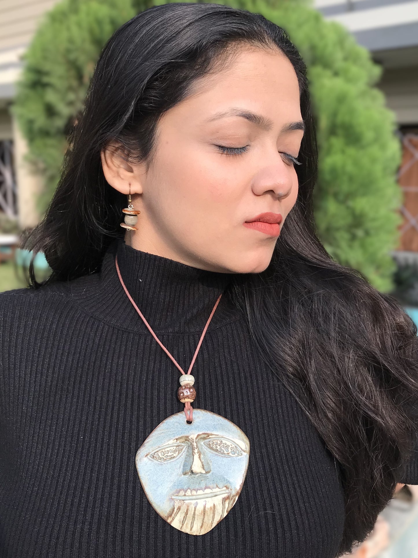 Andie Ceramic Necklace & Earring set