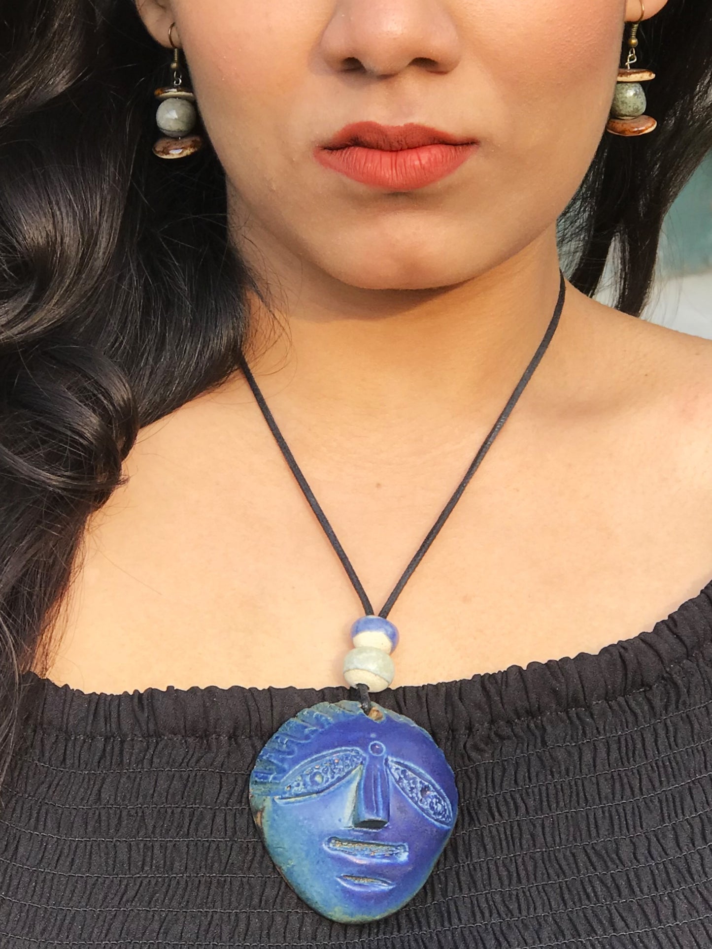 Bamby Ceramic Necklace & Earring set