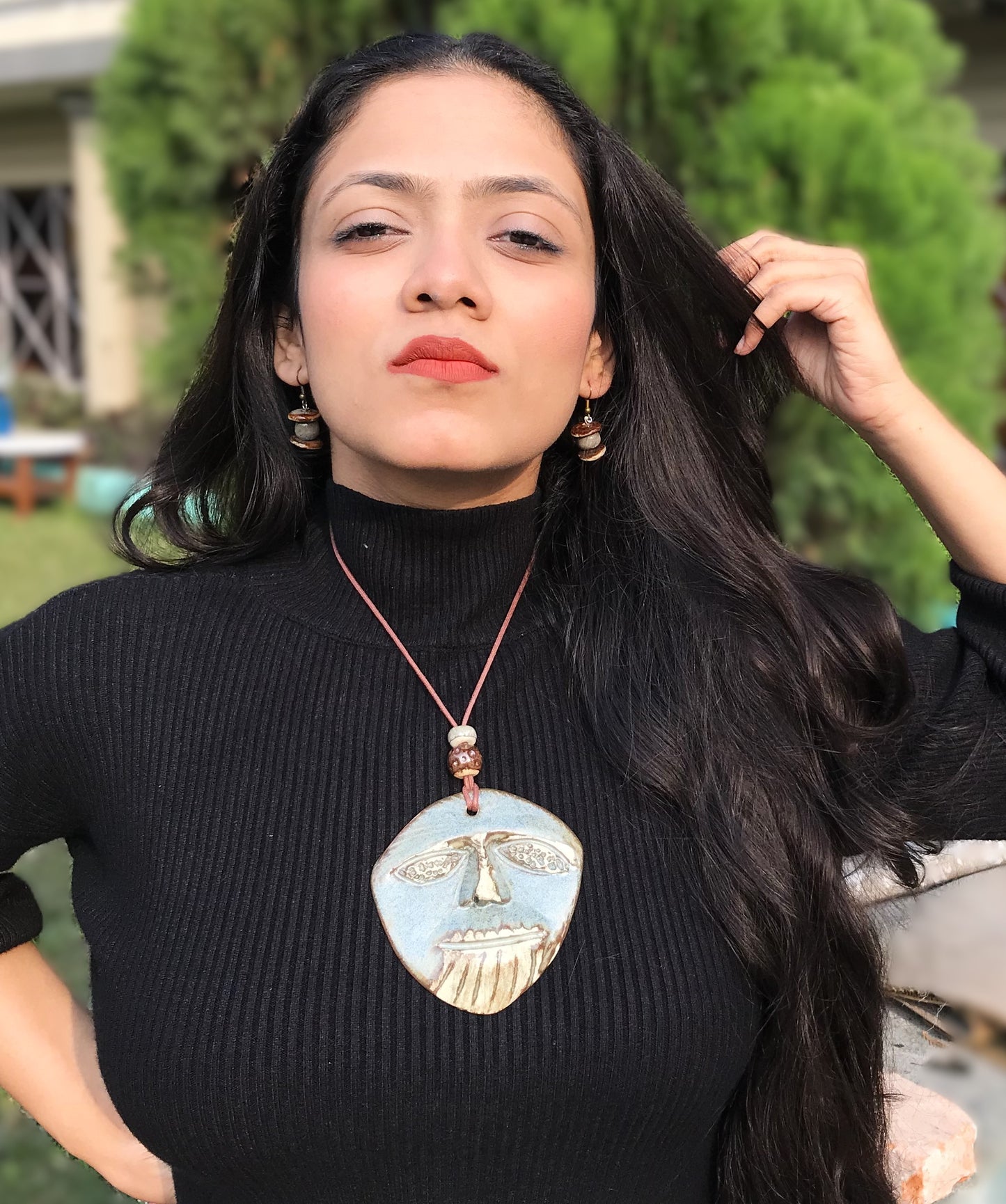 Andie Ceramic Necklace & Earring set