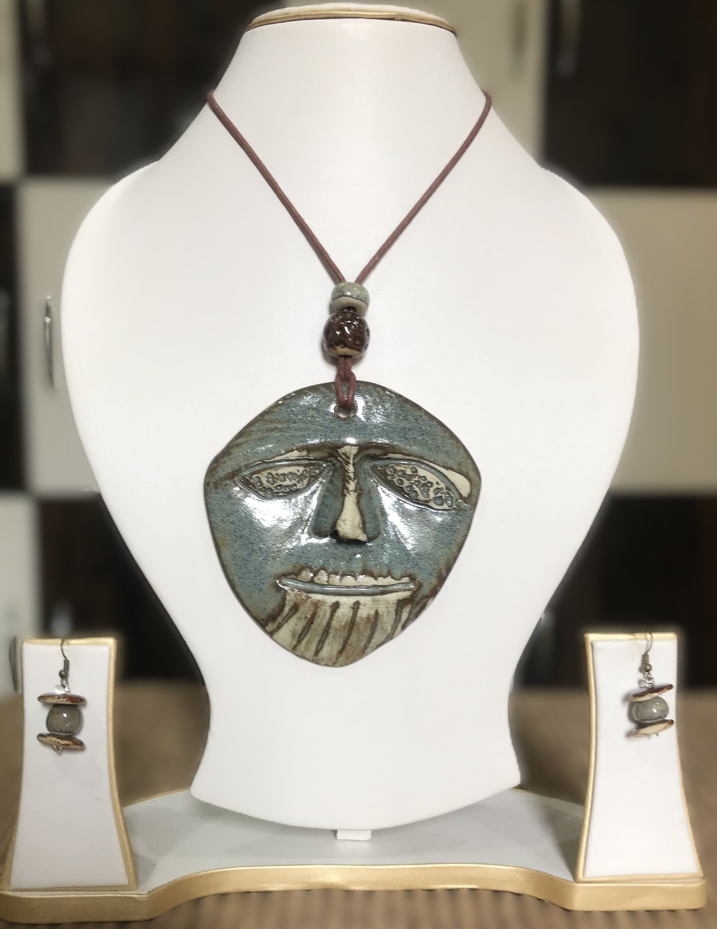 Andie Ceramic Necklace & Earring set
