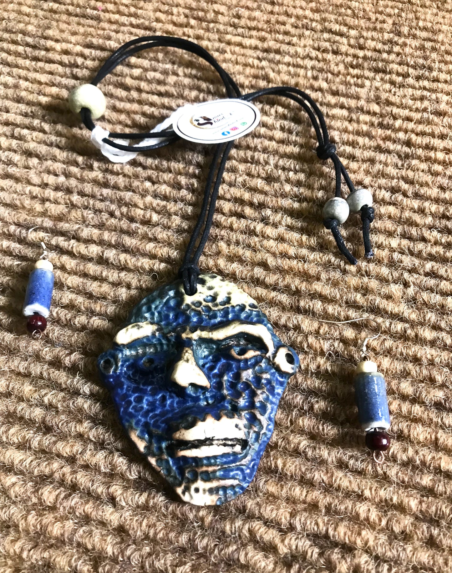 Liena Ceramic Necklace & Earring set