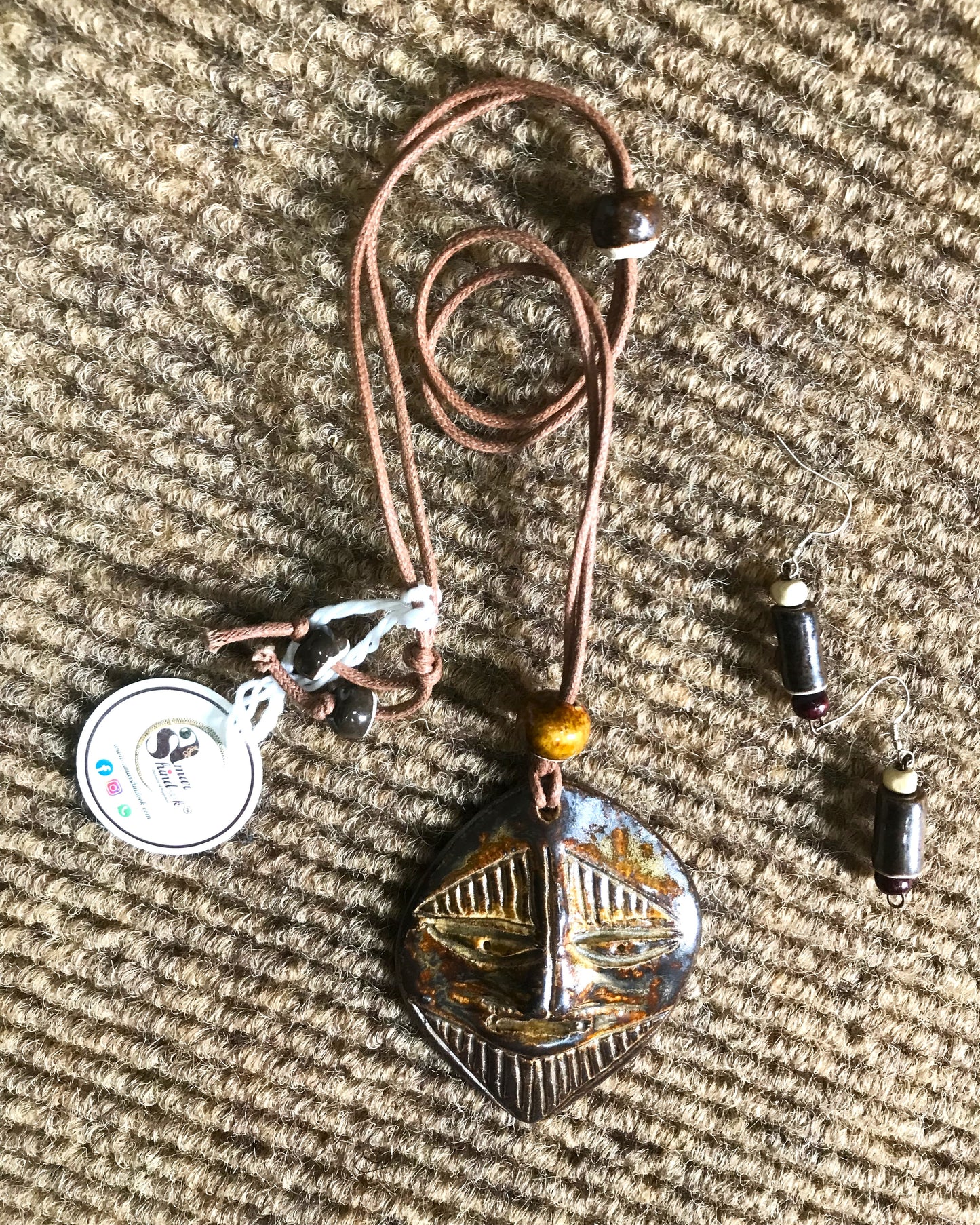 Mila Ceramic Necklace & Earring set