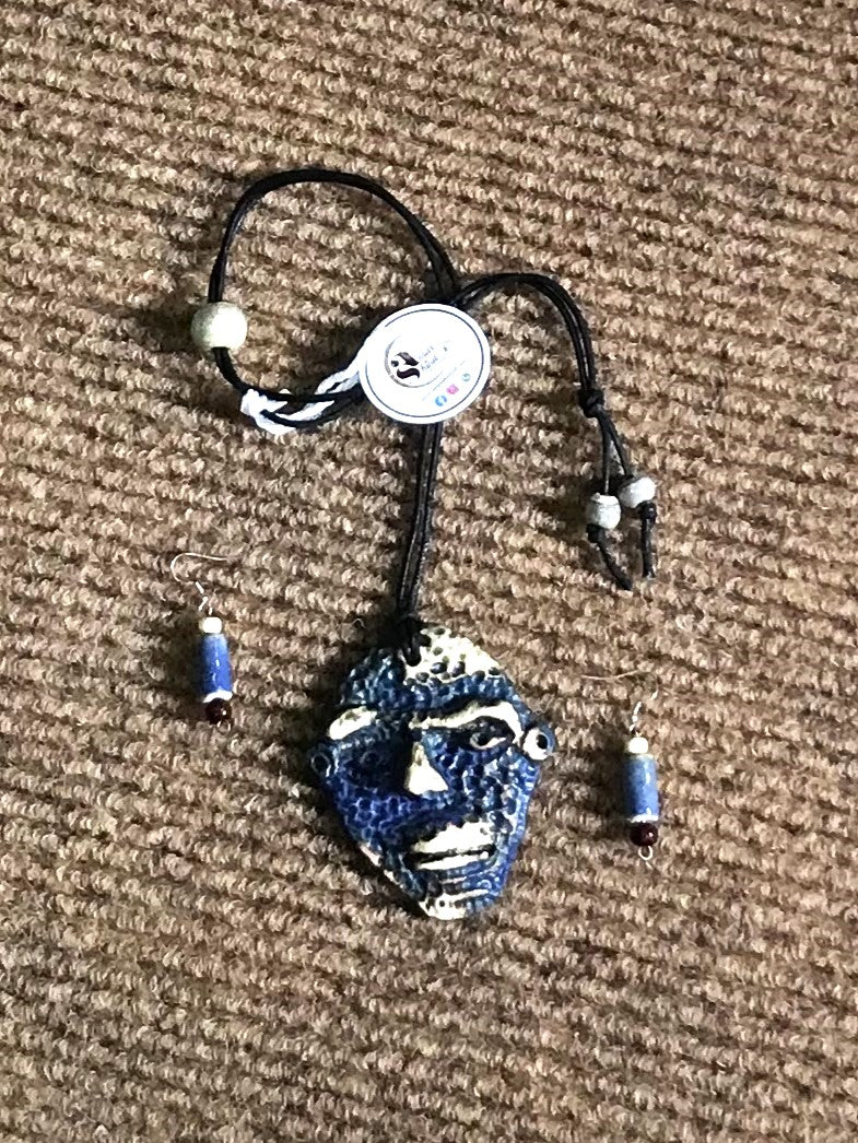 Liena Ceramic Necklace & Earring set