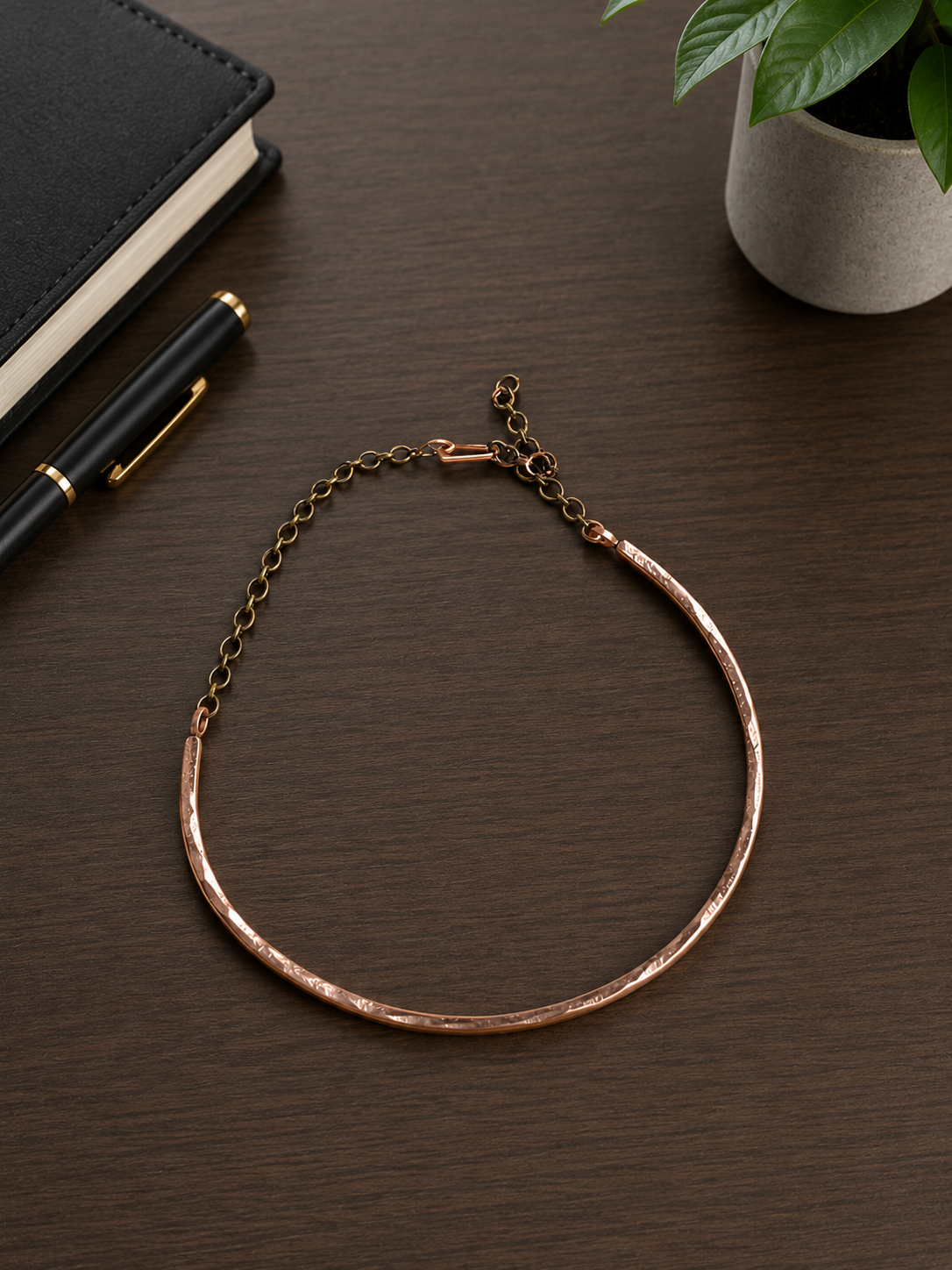 Shreyanvi Copper Hasli Necklace