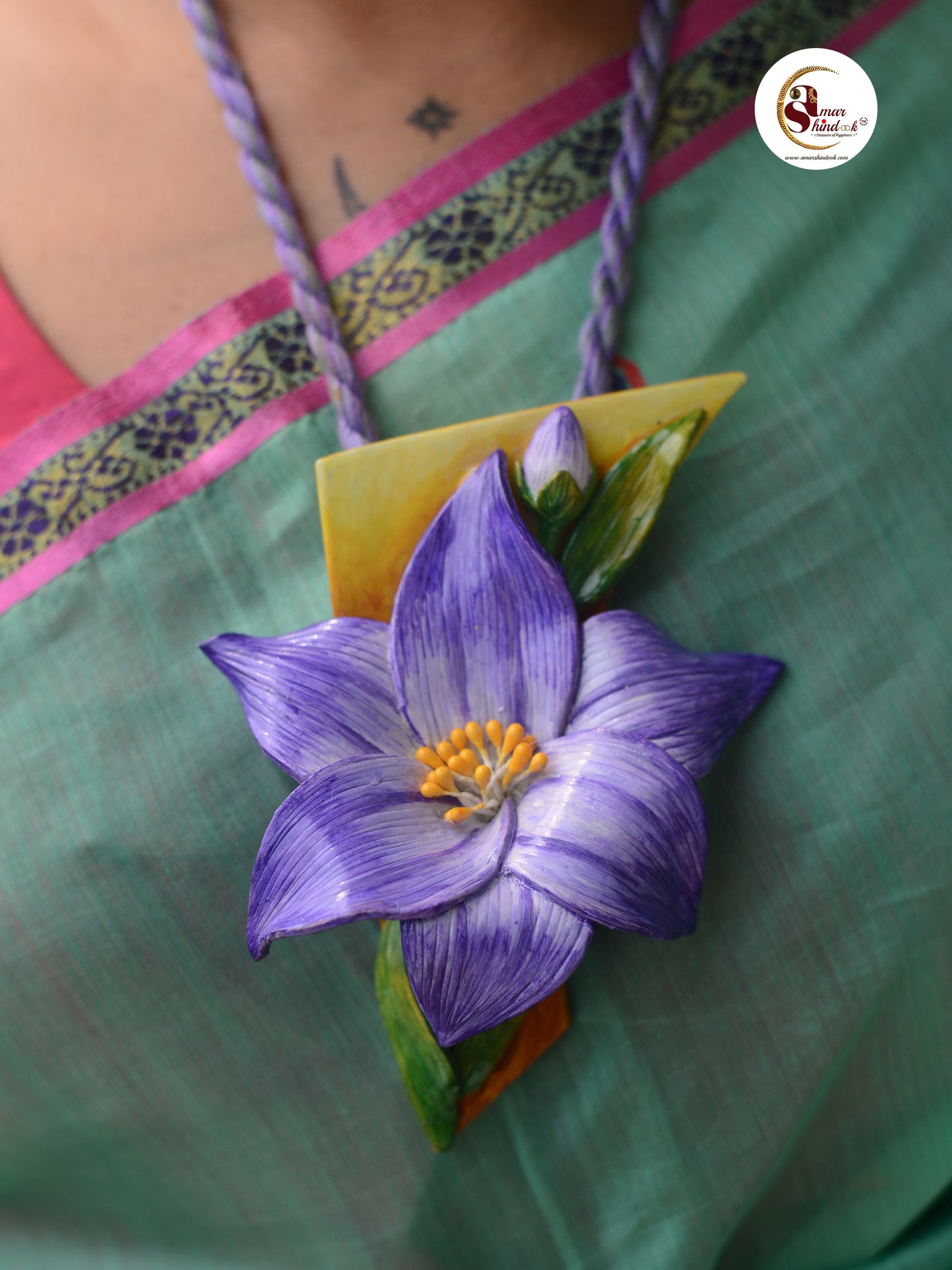 Ura Clay Necklace & Earring set