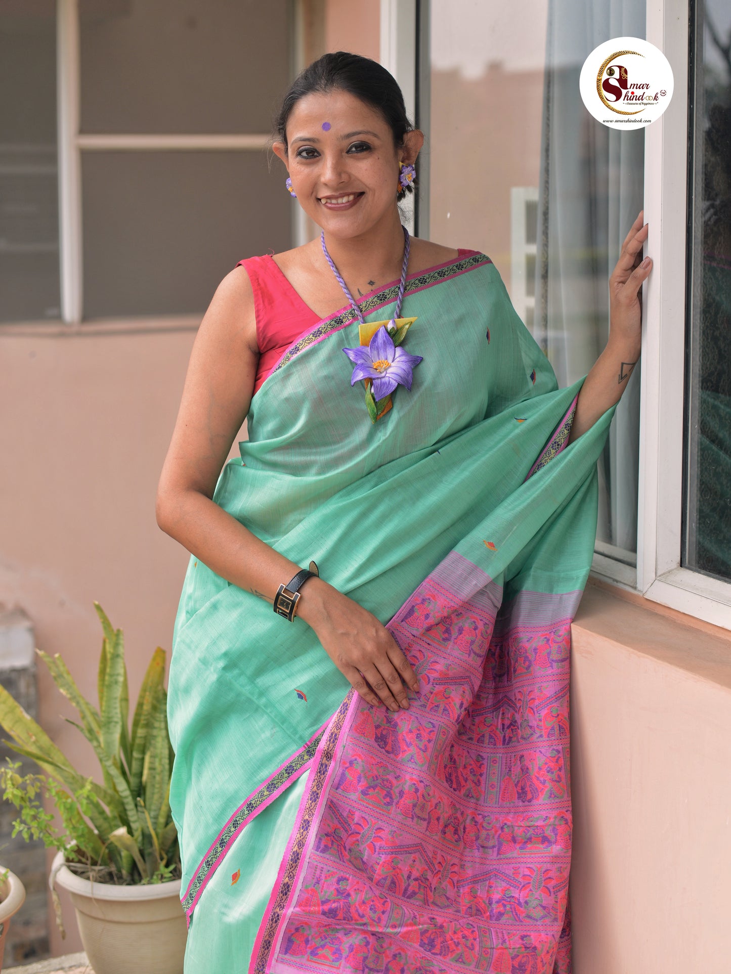 Ura Clay Necklace & Earring set