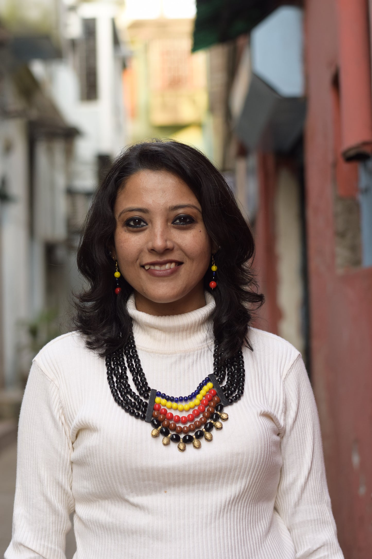 Marilyn Naga Tribal Necklace & Earrings set