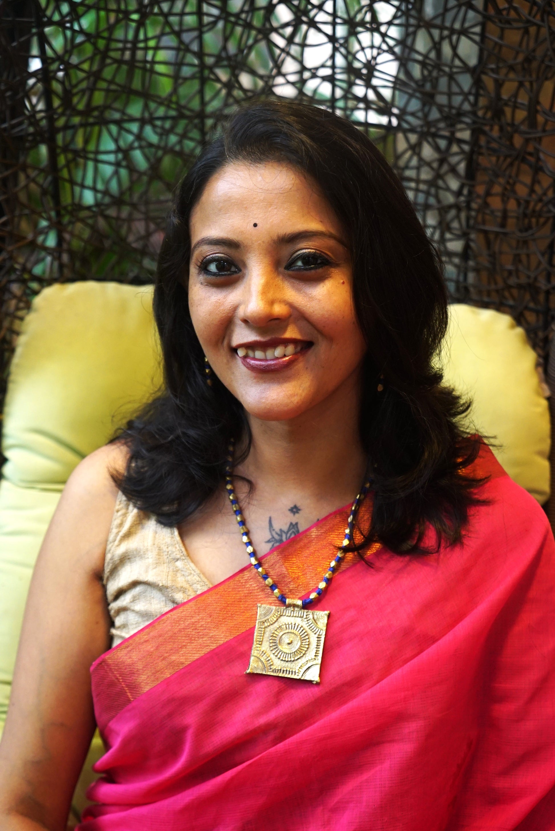 Pooja Dokra Jewellery Necklace & Earrings Set