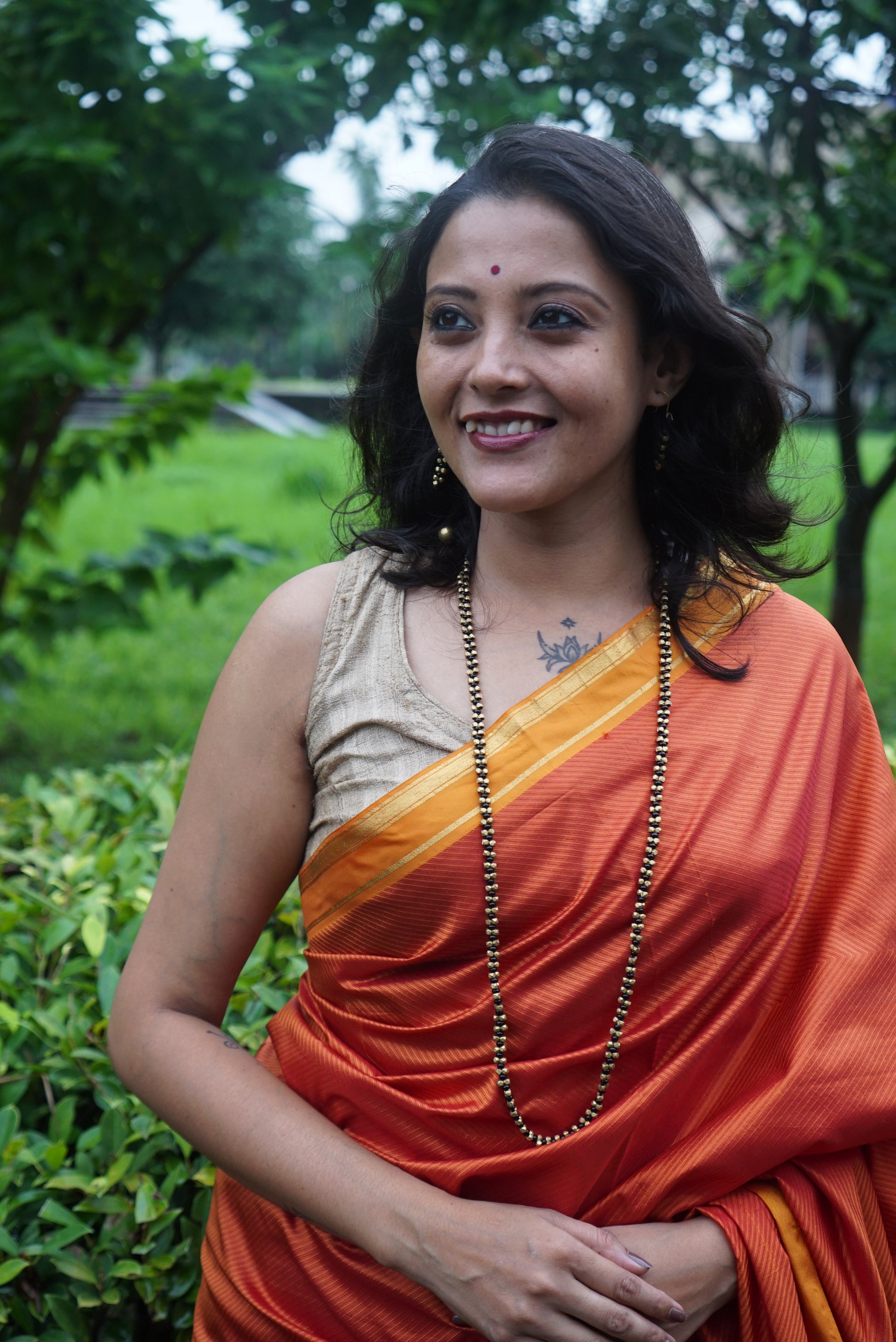 Tanishka Dokra Jewellery Necklace & Earrings Set