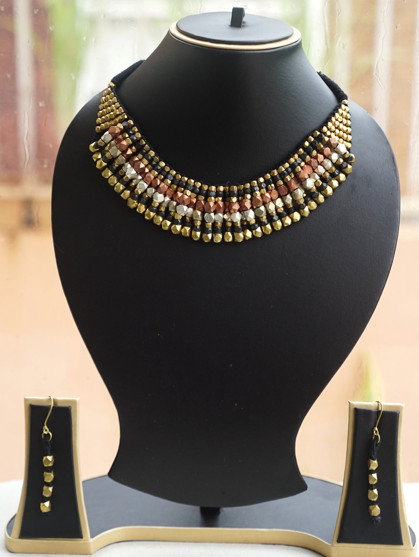 Aadhira Dokra Jewellery Necklace & Earrings Set