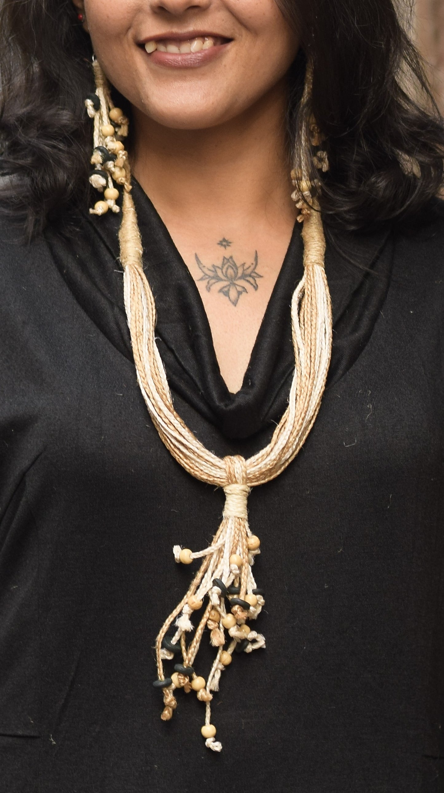 Amoda Jute Necklace & Earrings set