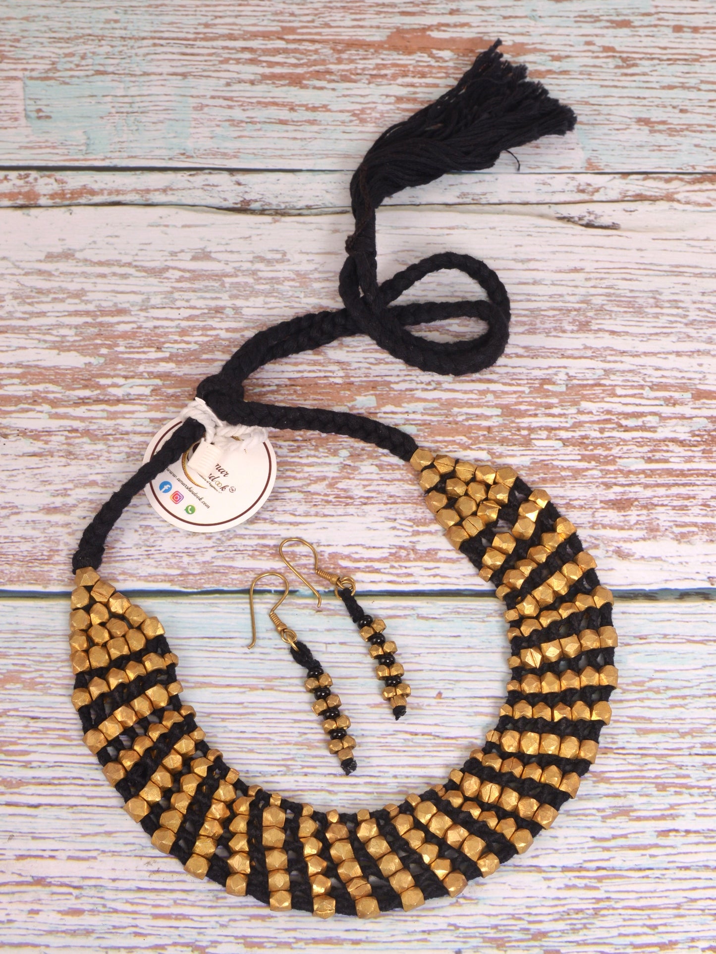 Radha Dokra Jewellery Necklace & Earrings set