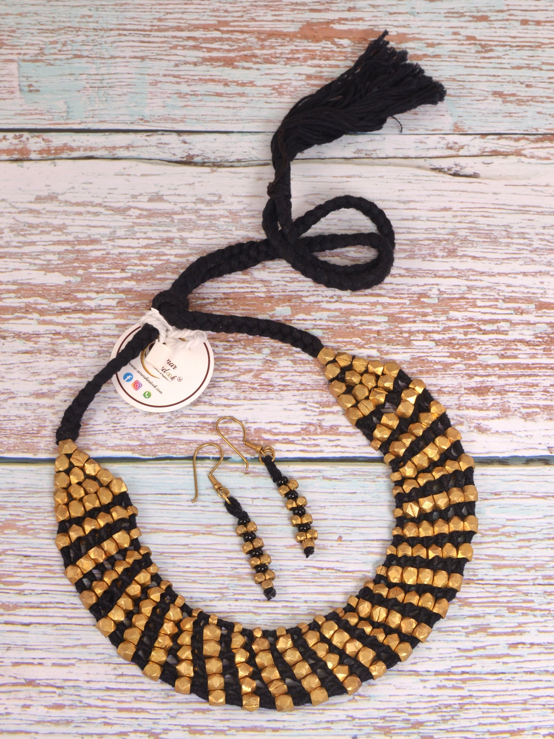 Radha Dokra Jewellery Necklace & Earrings set