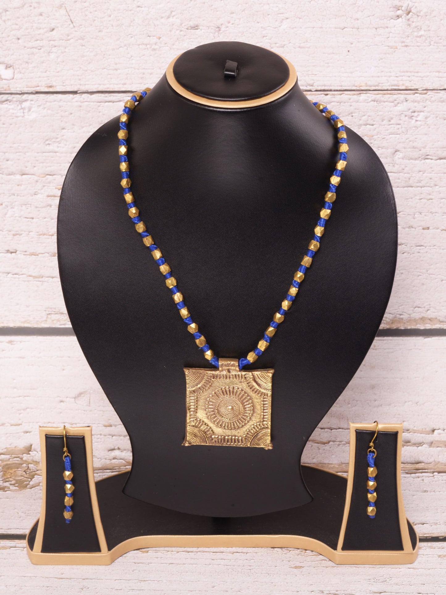 Pooja Dokra Jewellery Necklace & Earrings Set