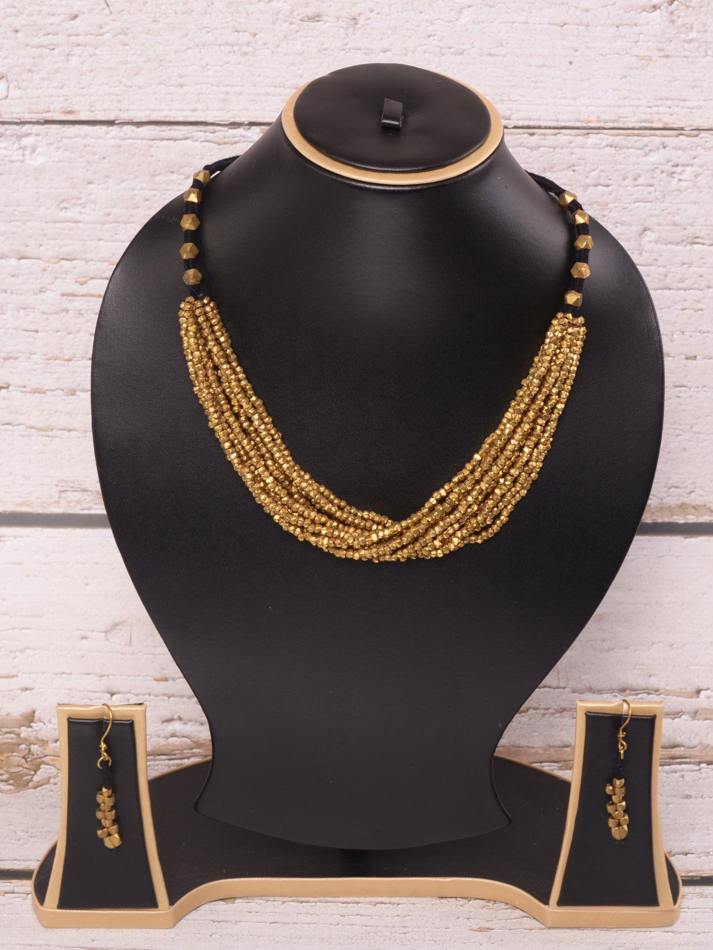 Prisha Dokra Jewellery Necklace & Earrings Set