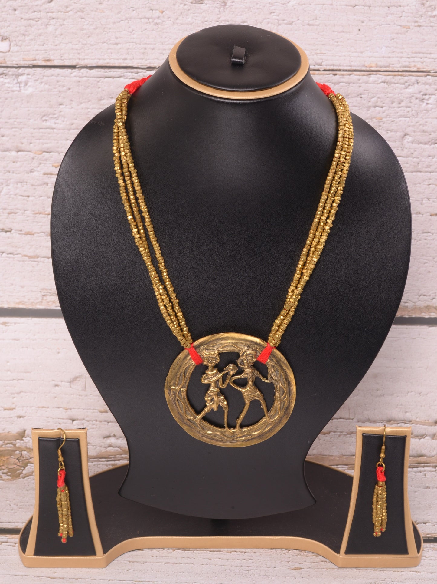 Lopa Dokra Jewellery Necklace & Earrings Set