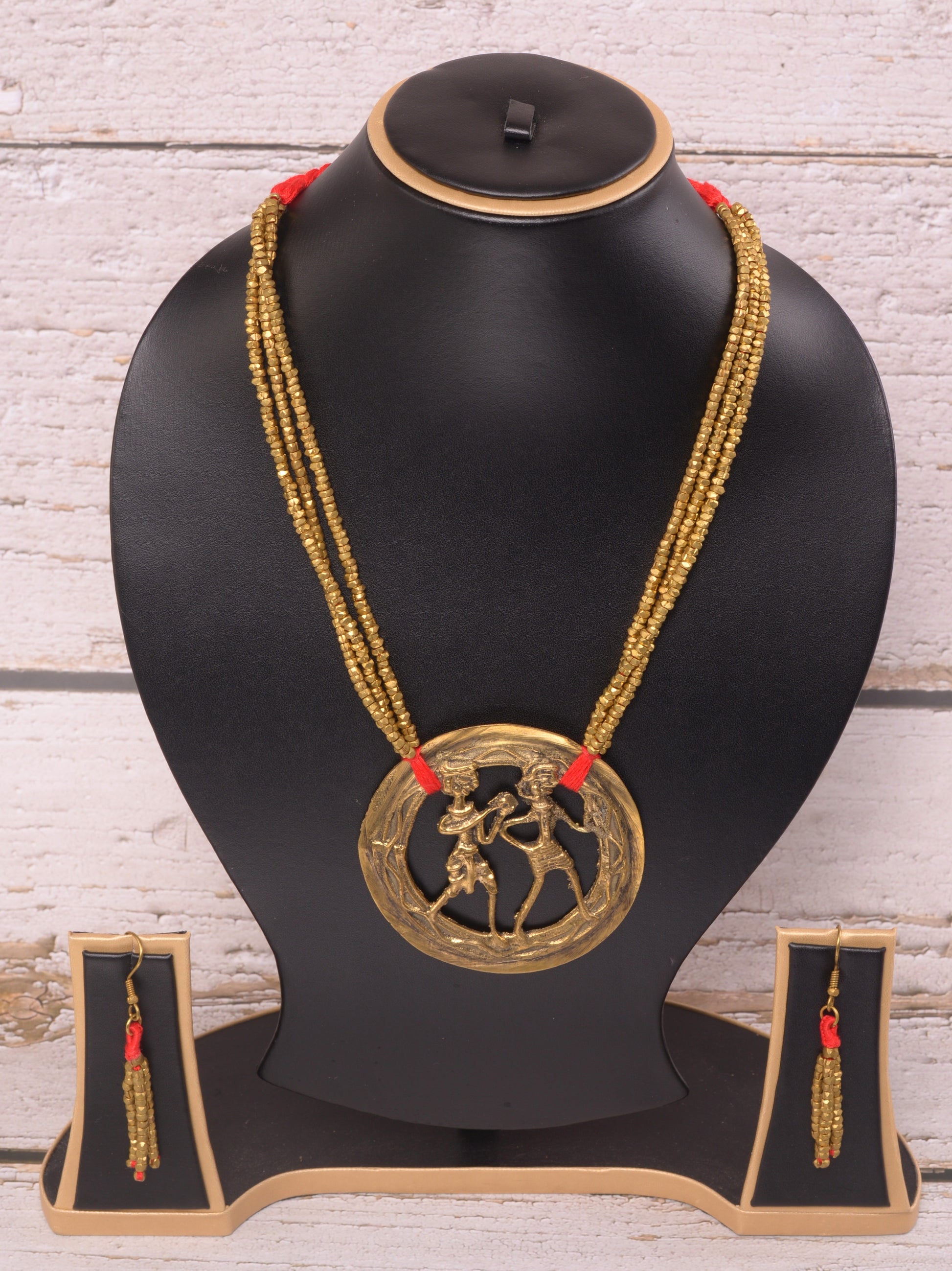 Lopa Dokra Jewellery Necklace & Earrings Set