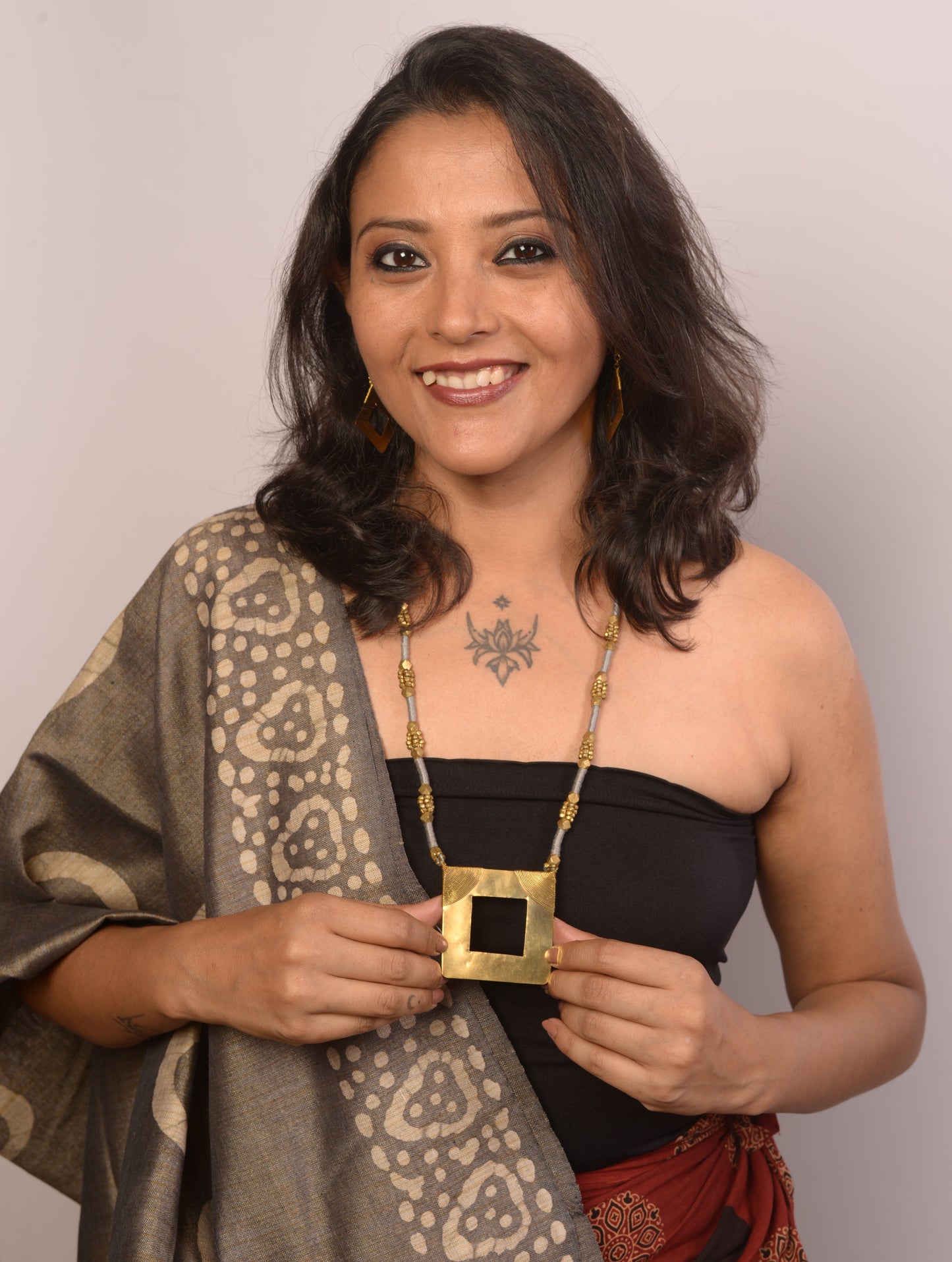 Rishima Dokra Jewellery Necklace & Earrings Set