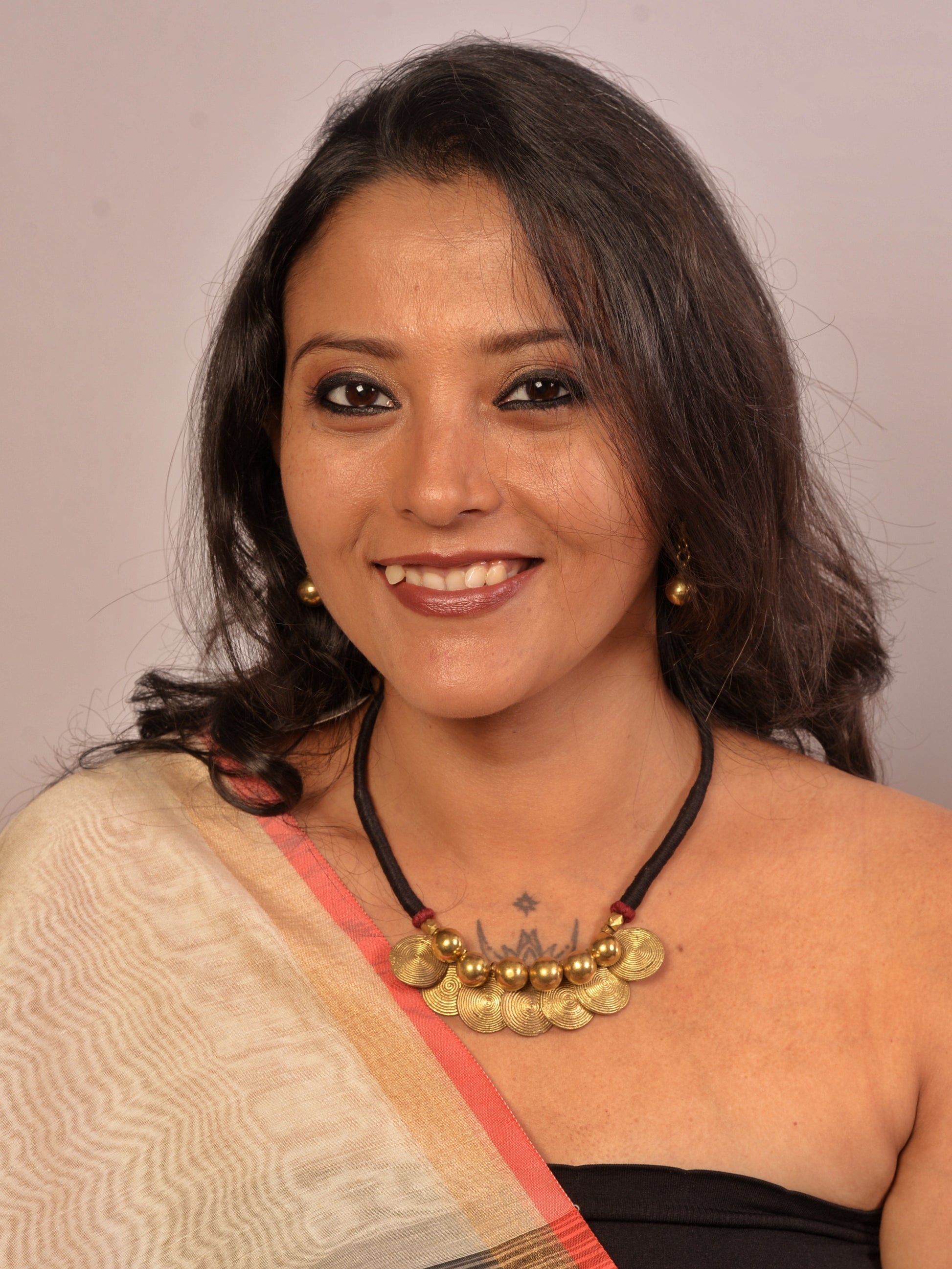 Sadhika Dokra Jewellery Necklace & Earrings  set