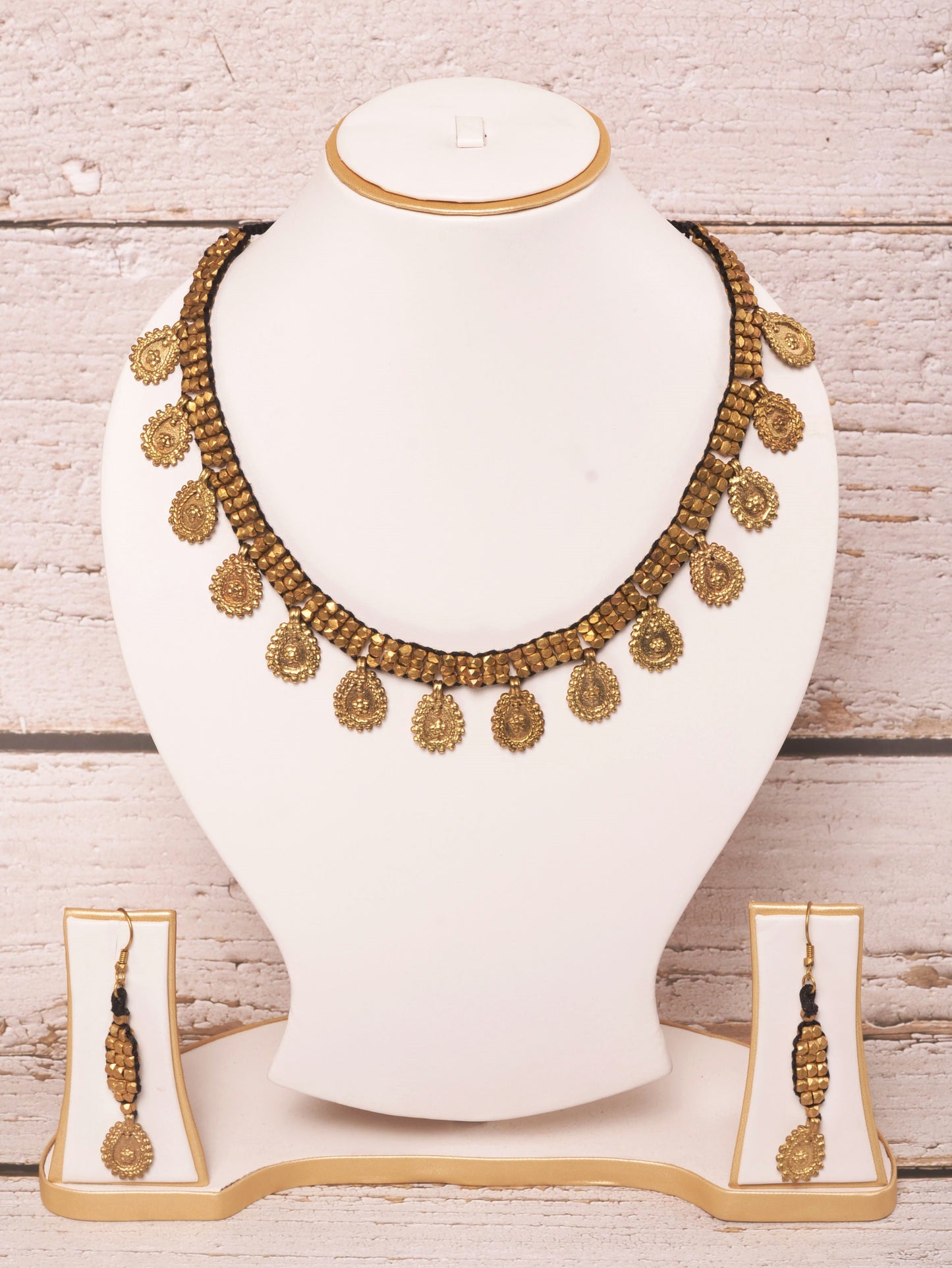 Saumya Dokra Jewellery Necklace & Earrings  set
