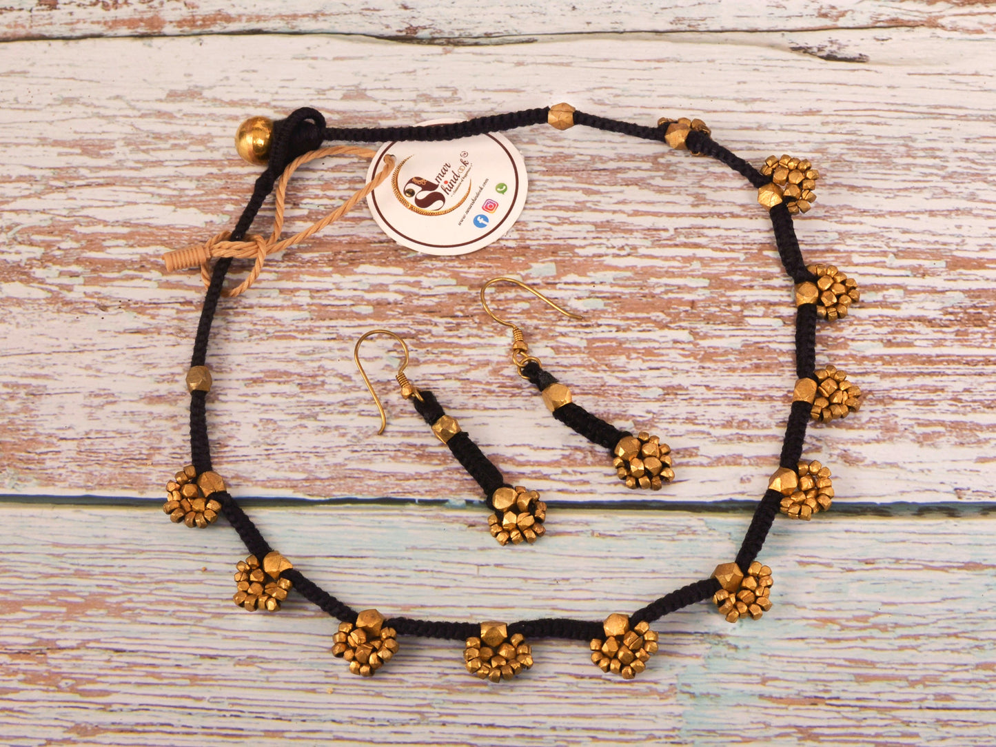 Shivani Dokra Jewellery Necklace & Earrings  set