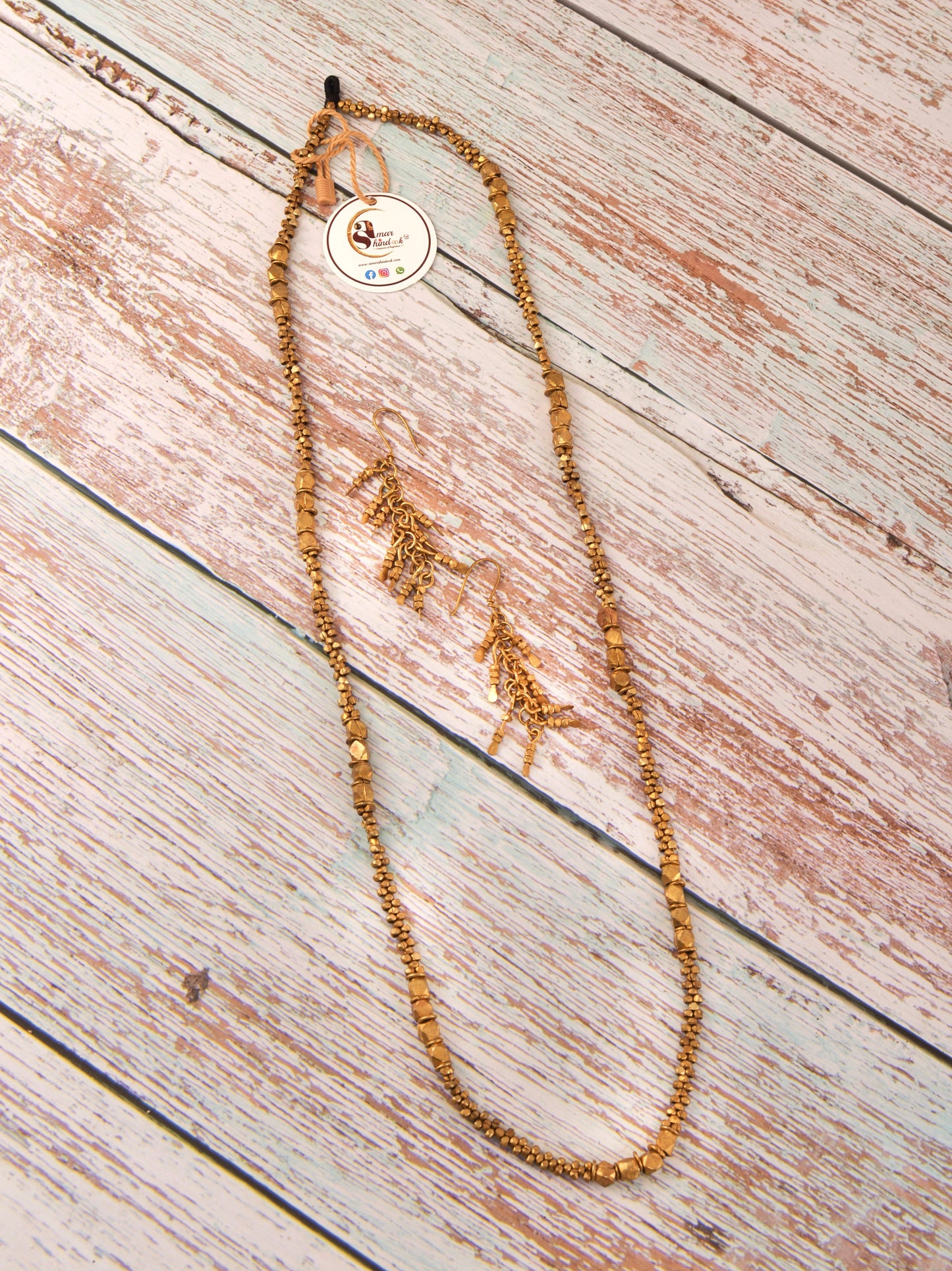 Suha Dokra Necklace & Earrings set