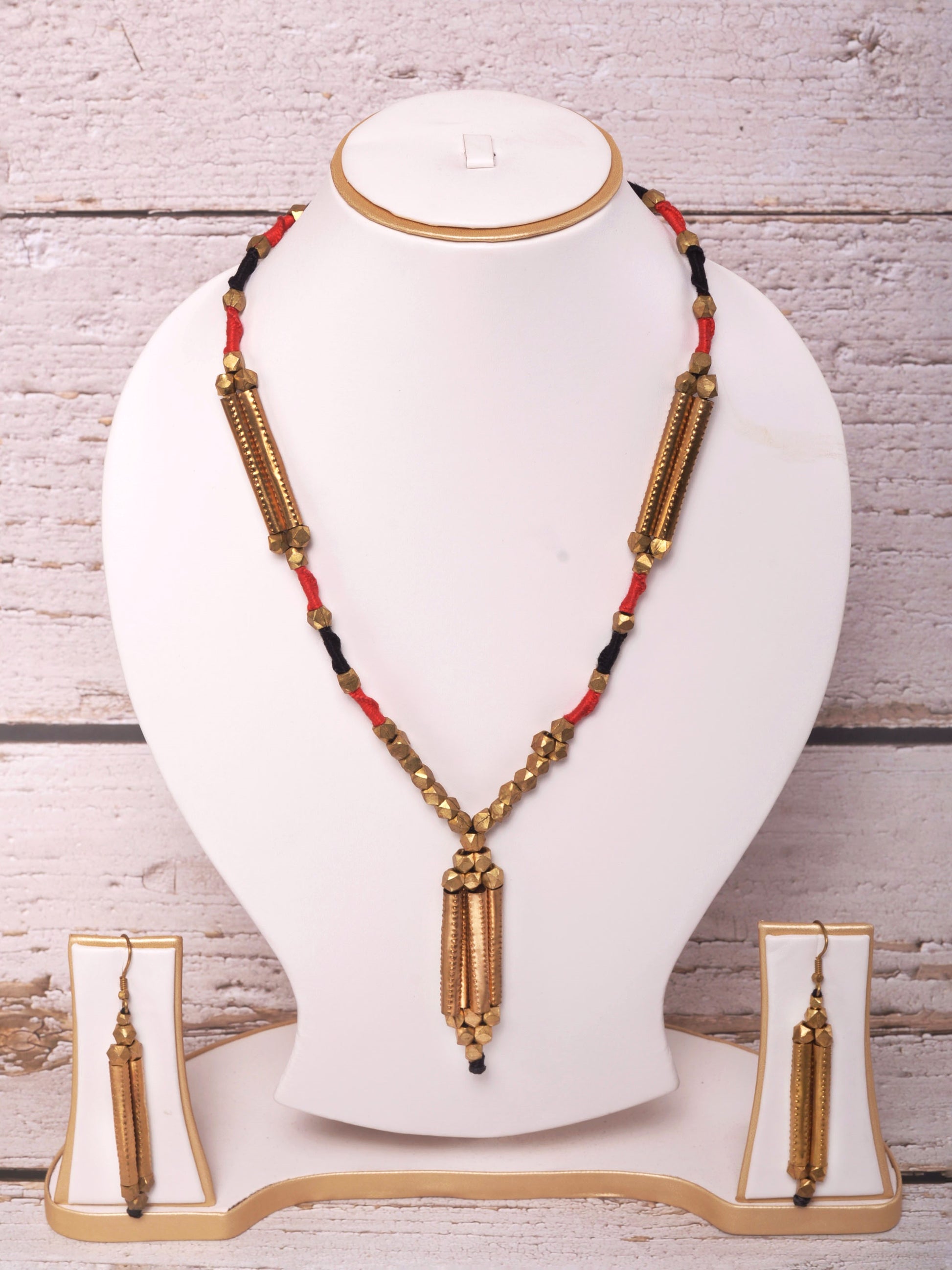 Sunita Dokra JewelleryNecklace & Earrings Set