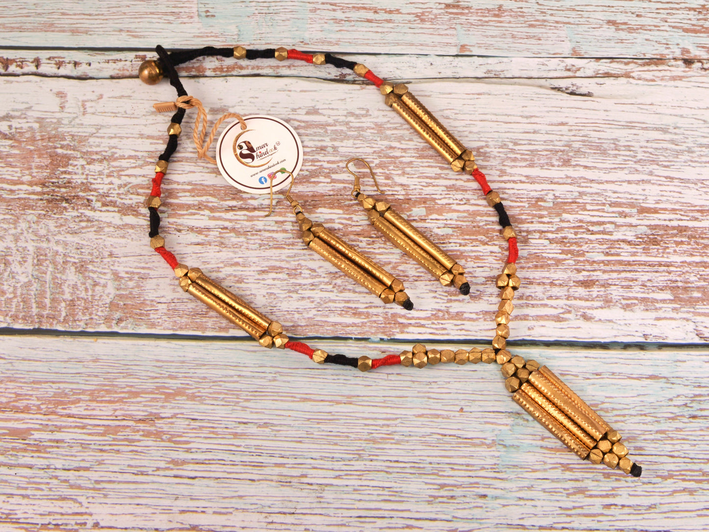 Sunita Dokra JewelleryNecklace & Earrings Set