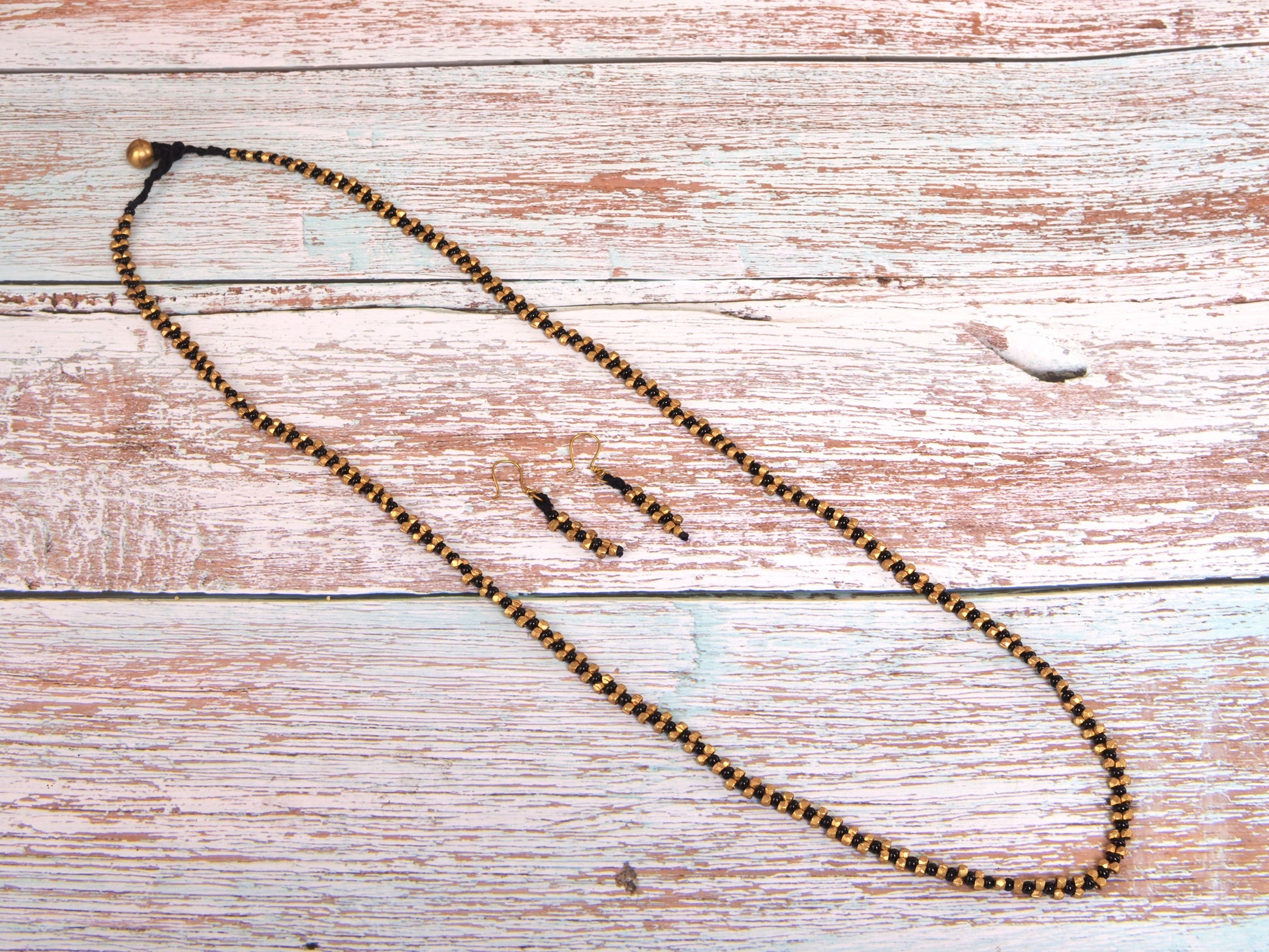 Tanishka Dokra Jewellery Necklace & Earrings Set