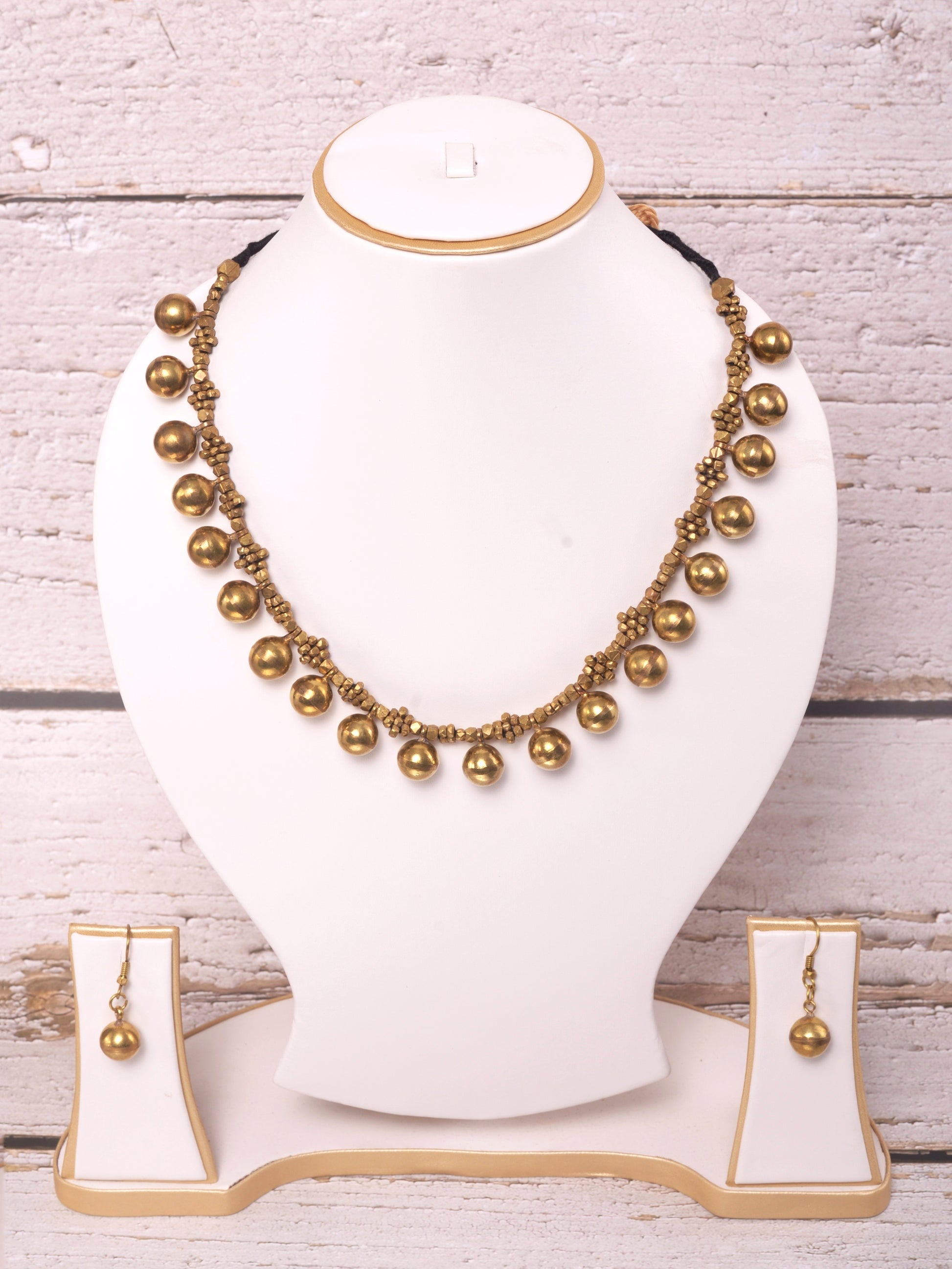 Trisha Dokra Jewellery Necklace & Earrings Set
