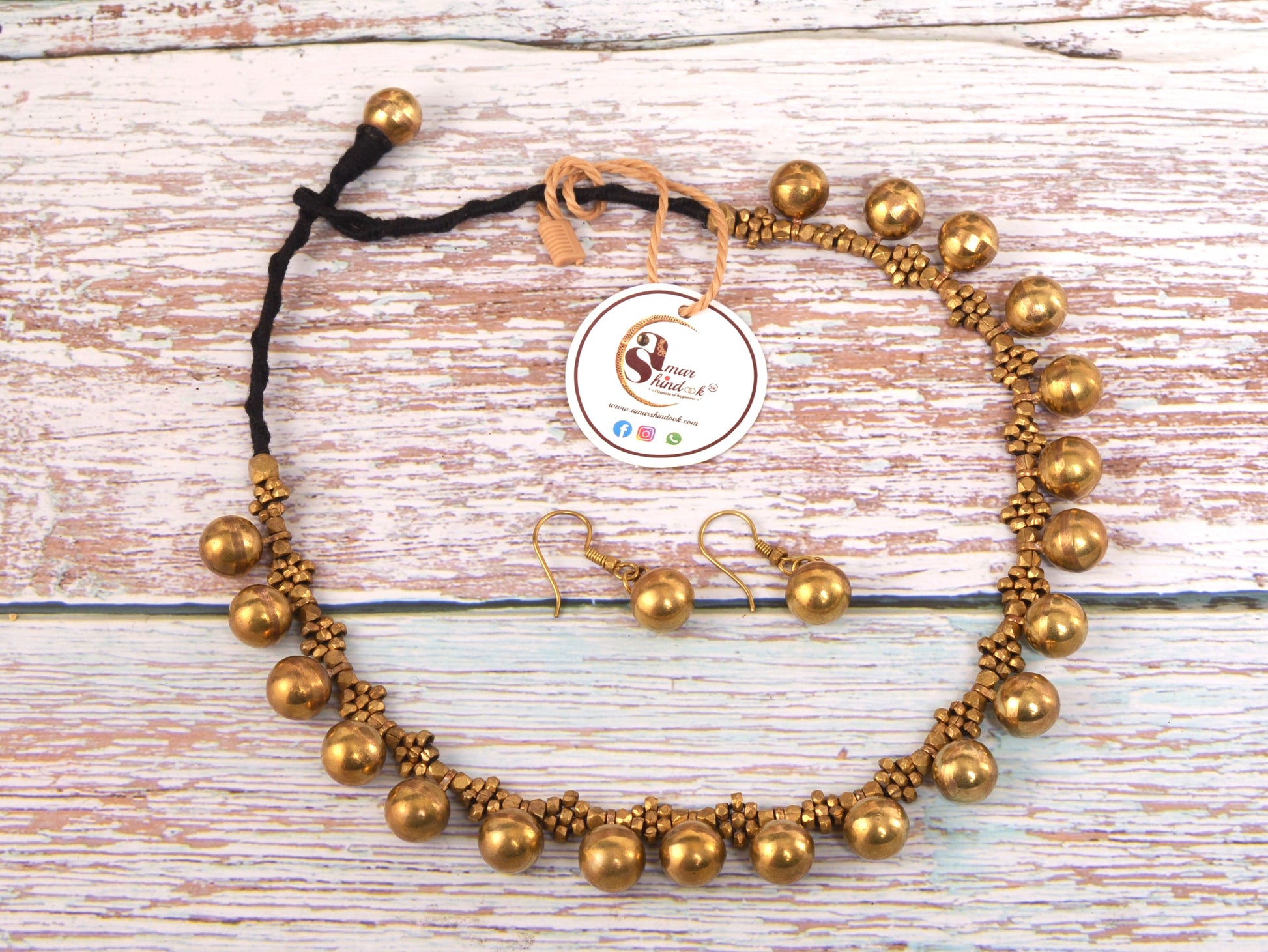 Trisha Dokra Jewellery Necklace & Earrings Set