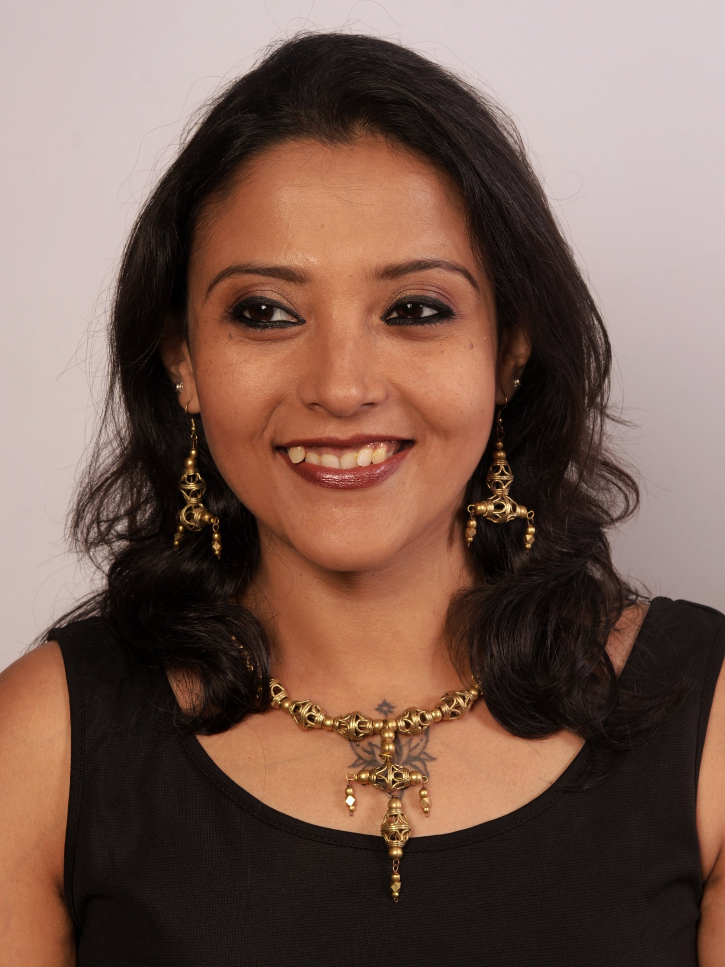 Adrika Dokra Necklace & Earrings  set