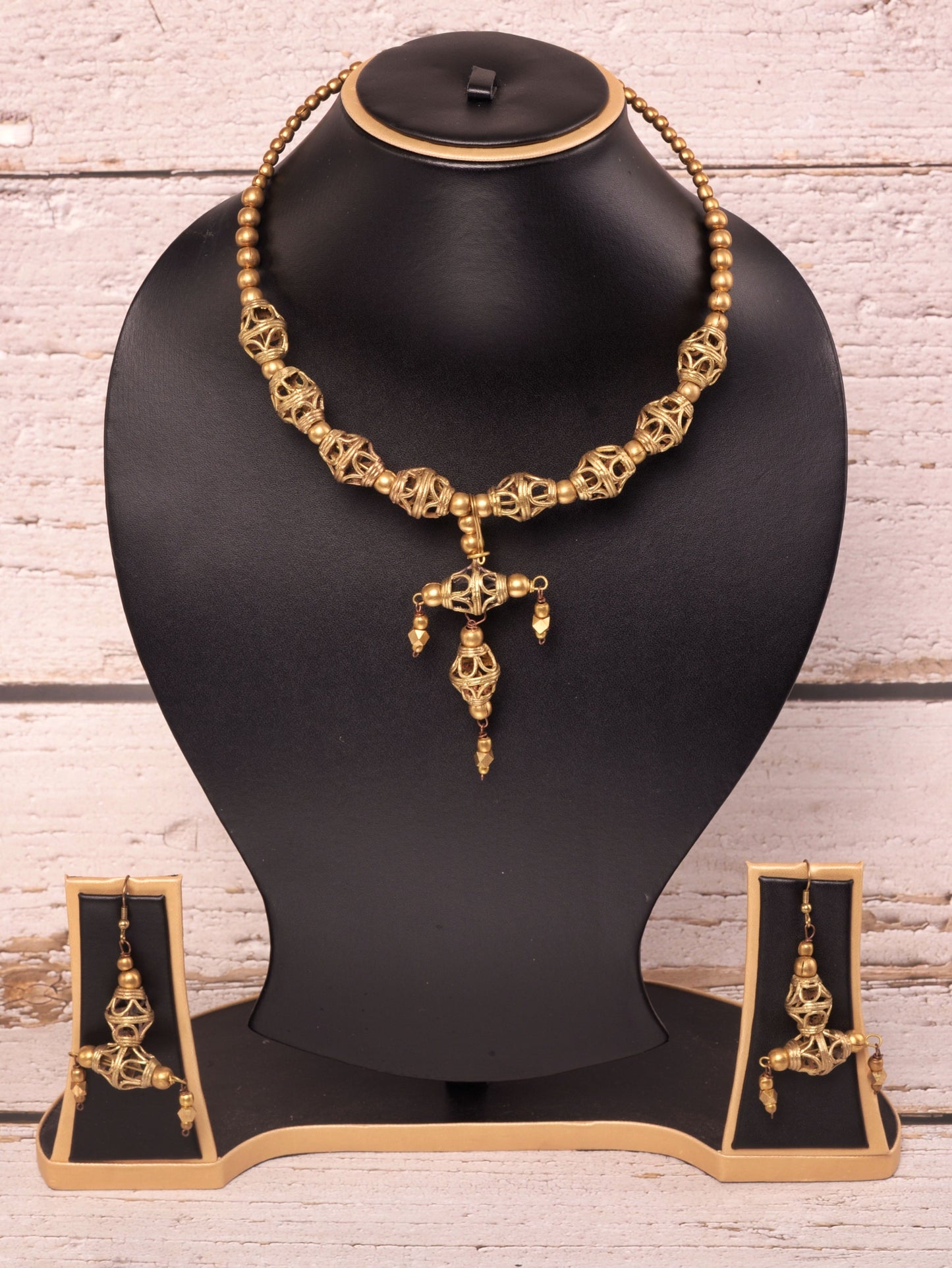 Adrika Dokra Necklace & Earrings  set