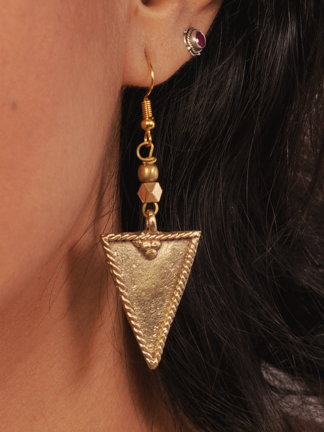 Arjita Dokra Jewellery Hasli Necklace & Earrings Set