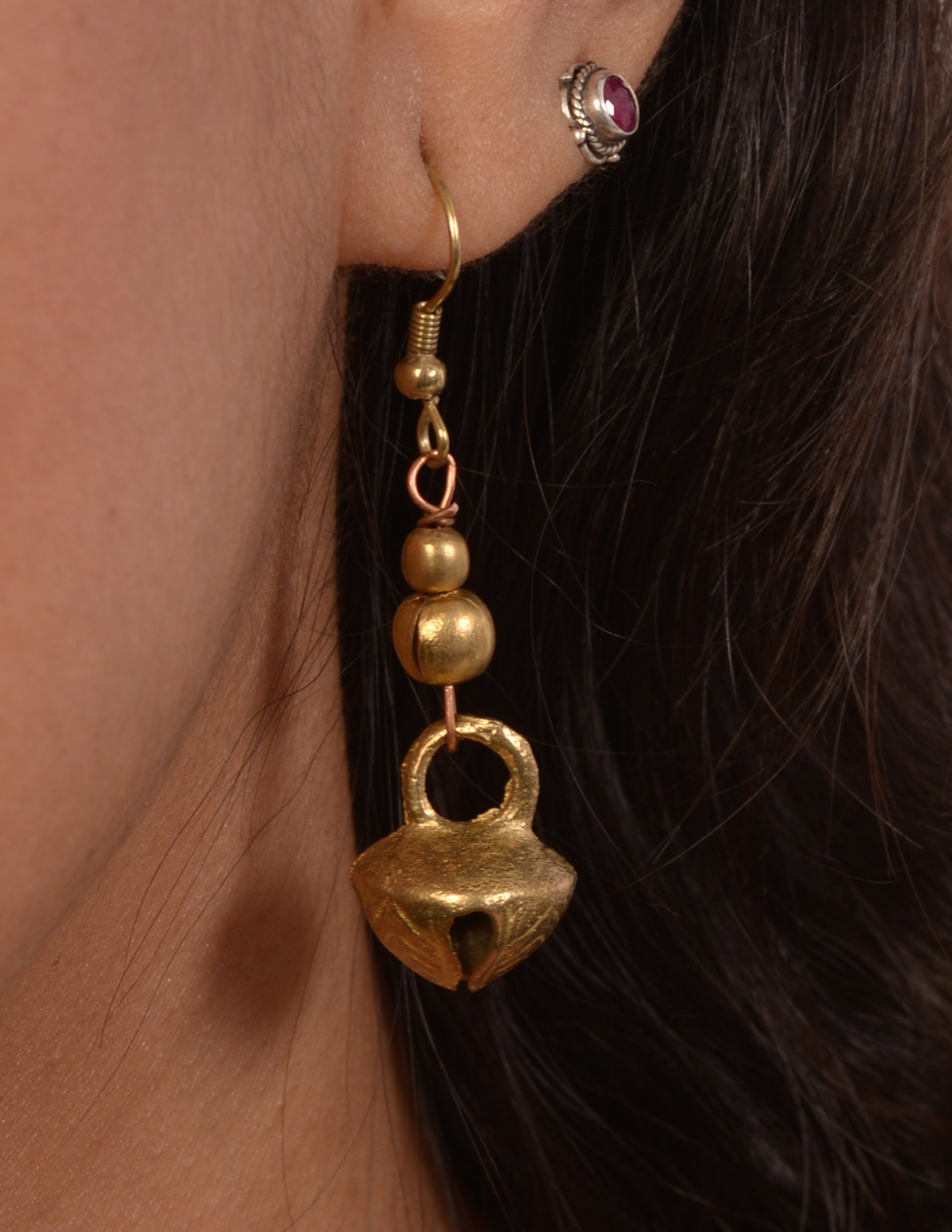 Avya Dokra Jewellery Hasli Necklace & Earrings Set